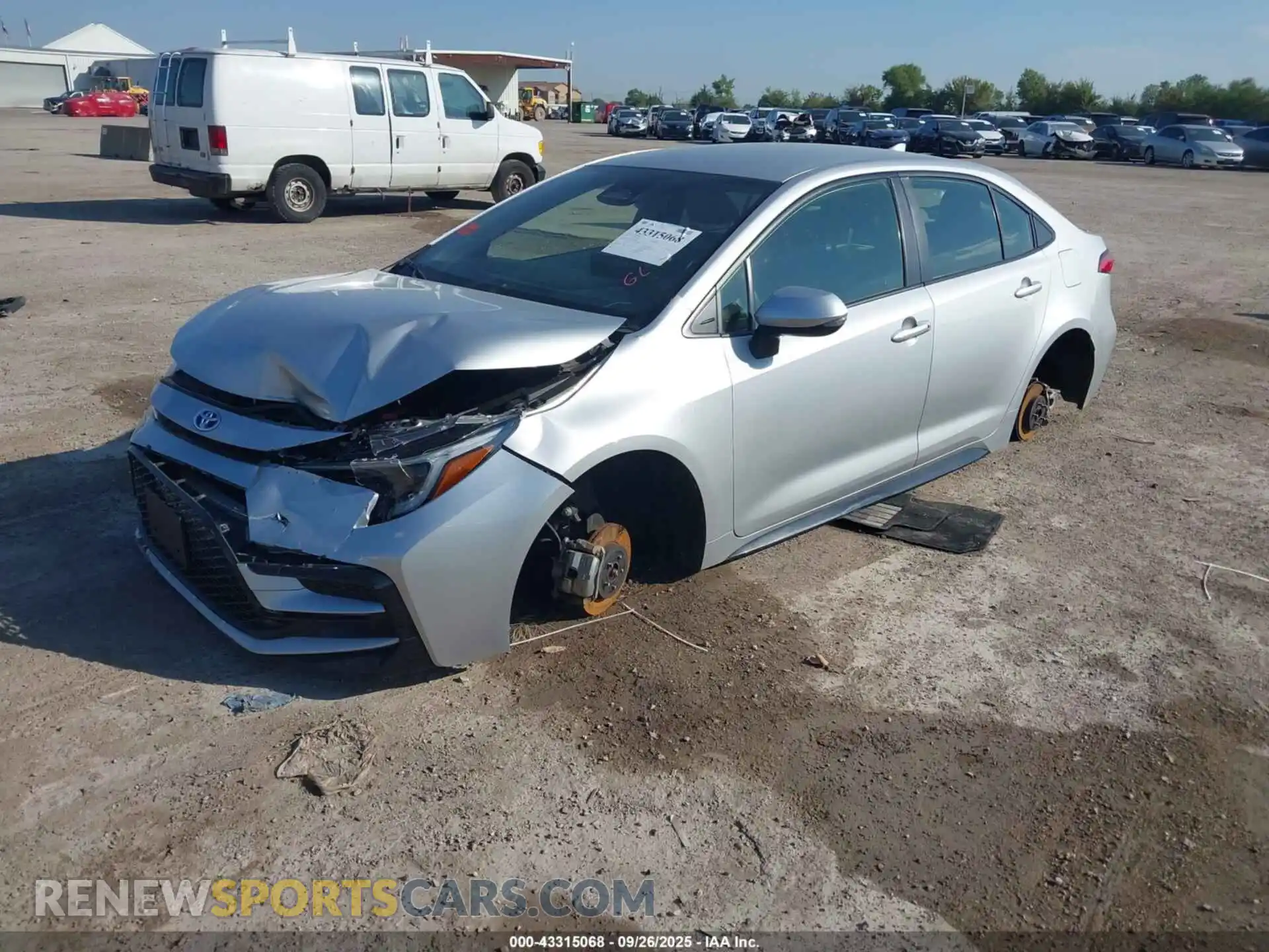2 Photograph of a damaged car JTDBCMFE2P3019054 TOYOTA COROLLA 2023