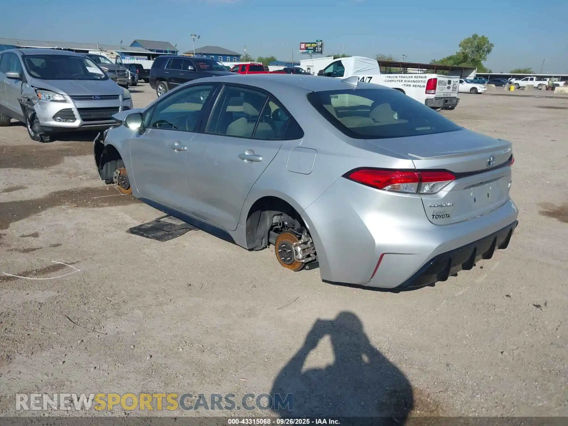 3 Photograph of a damaged car JTDBCMFE2P3019054 TOYOTA COROLLA 2023