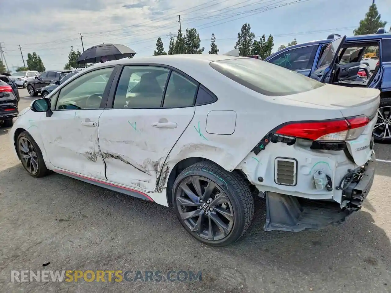 2 Photograph of a damaged car JTDBCMFE2PJ009586 TOYOTA COROLLA 2023