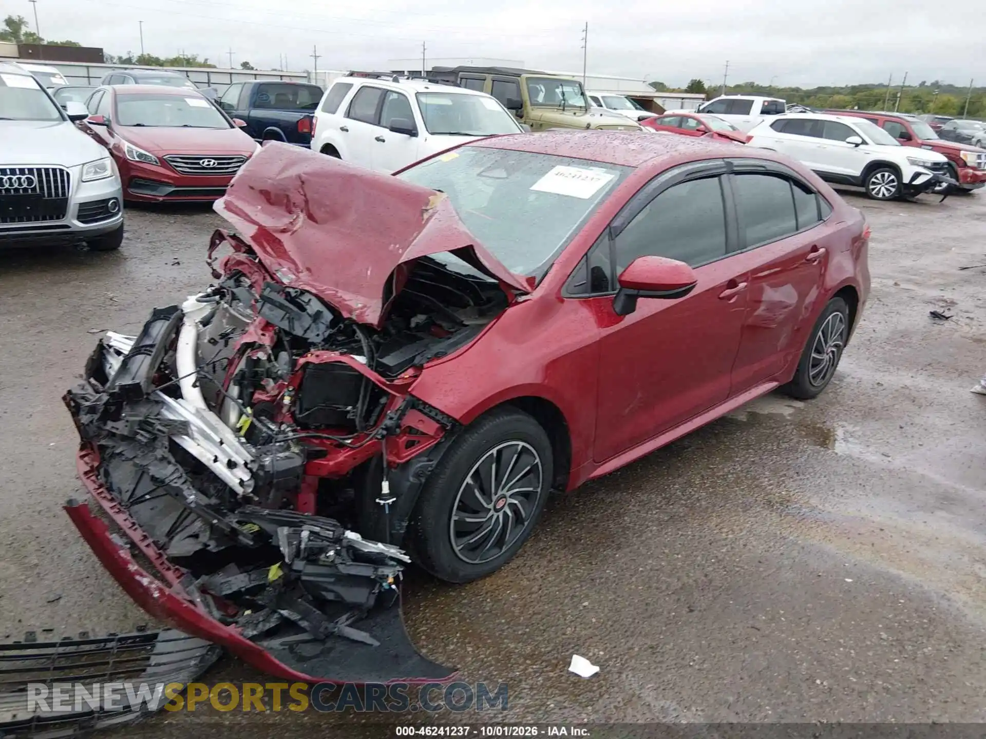 2 fotografías del automóvil dañado JTDBCMFE6PJ006433 TOYOTA COROLLA 2023