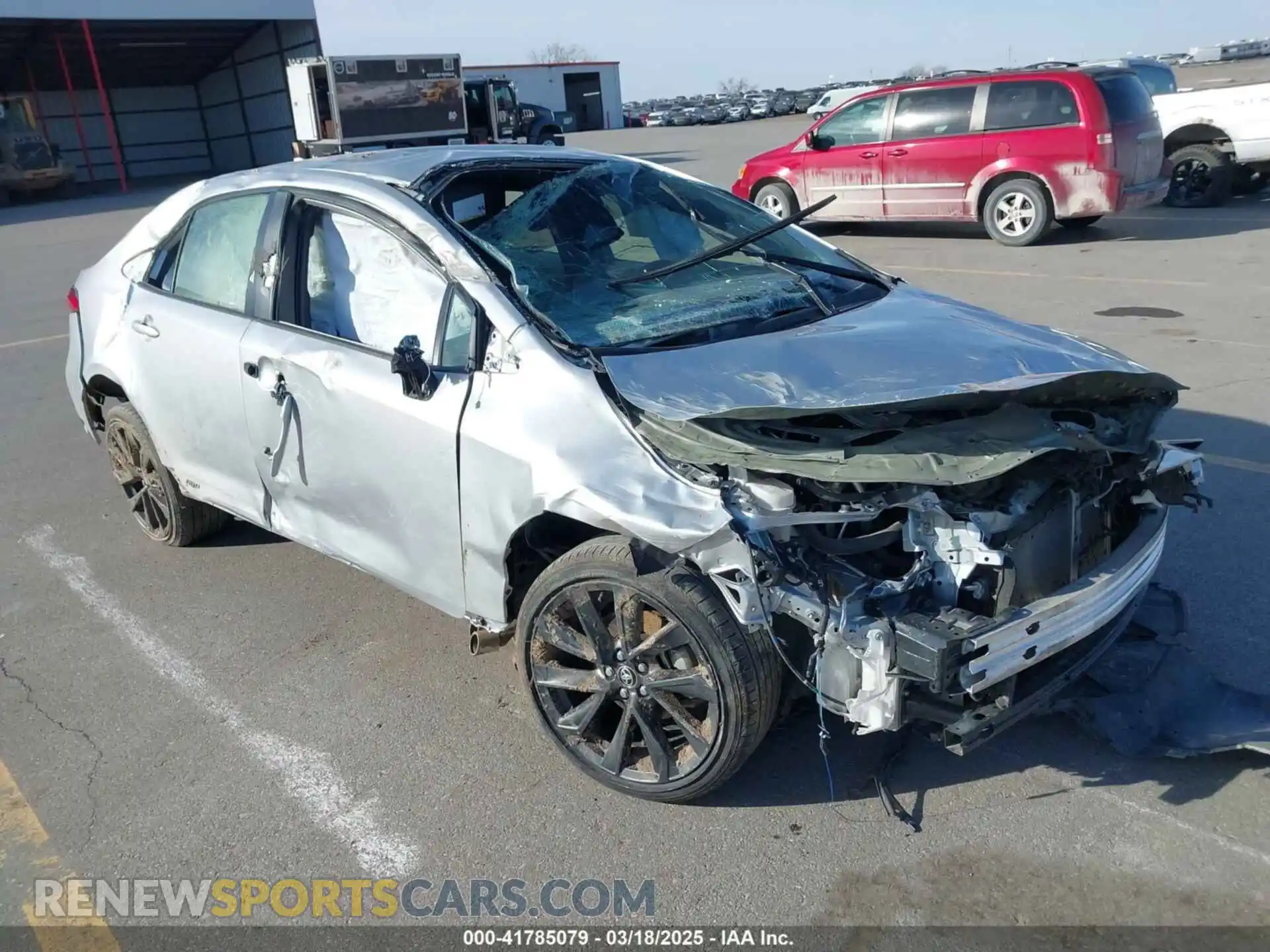 1 Photograph of a damaged car JTDBDMHE0P3001565 TOYOTA COROLLA 2023