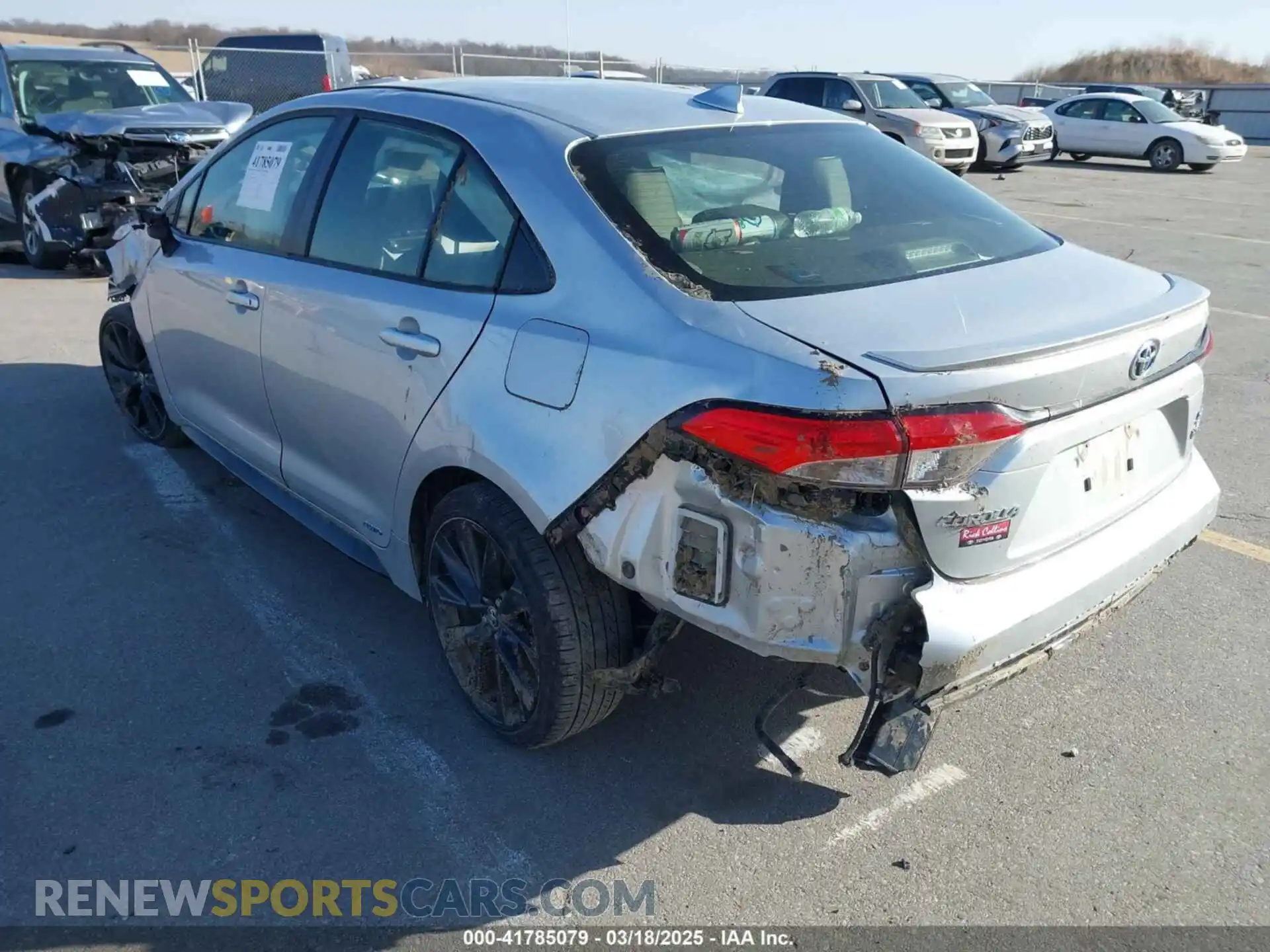 3 Photograph of a damaged car JTDBDMHE0P3001565 TOYOTA COROLLA 2023