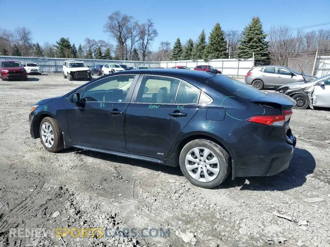 2 Photograph of a damaged car JTDBDMHE0P3004479 TOYOTA COROLLA 2023