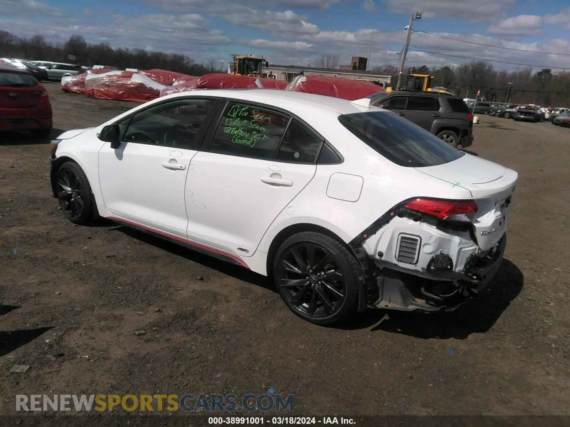 3 Photograph of a damaged car JTDBDMHE2PJ001689 TOYOTA COROLLA 2023