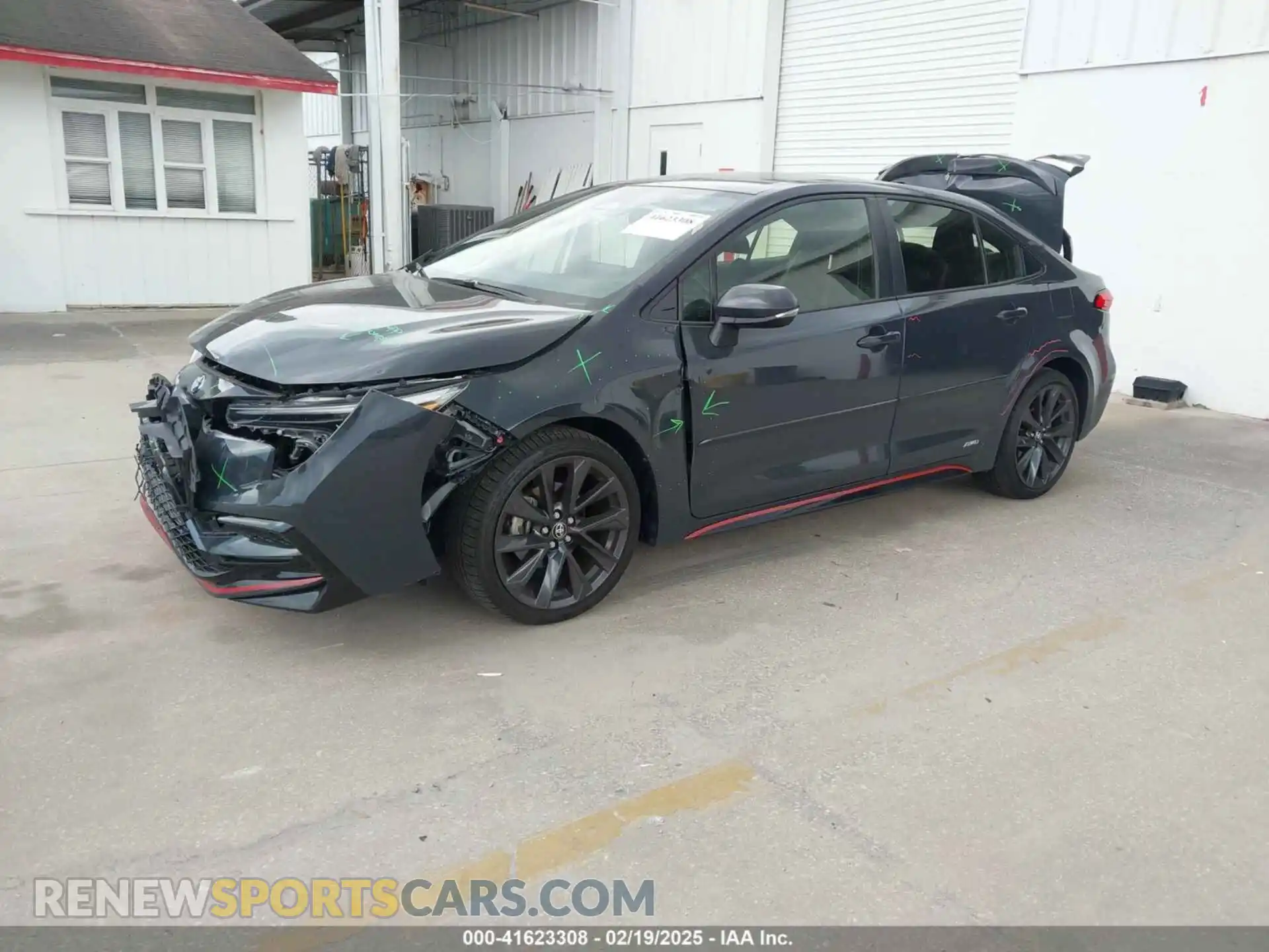 2 Photograph of a damaged car JTDBDMHE5P3004171 TOYOTA COROLLA 2023
