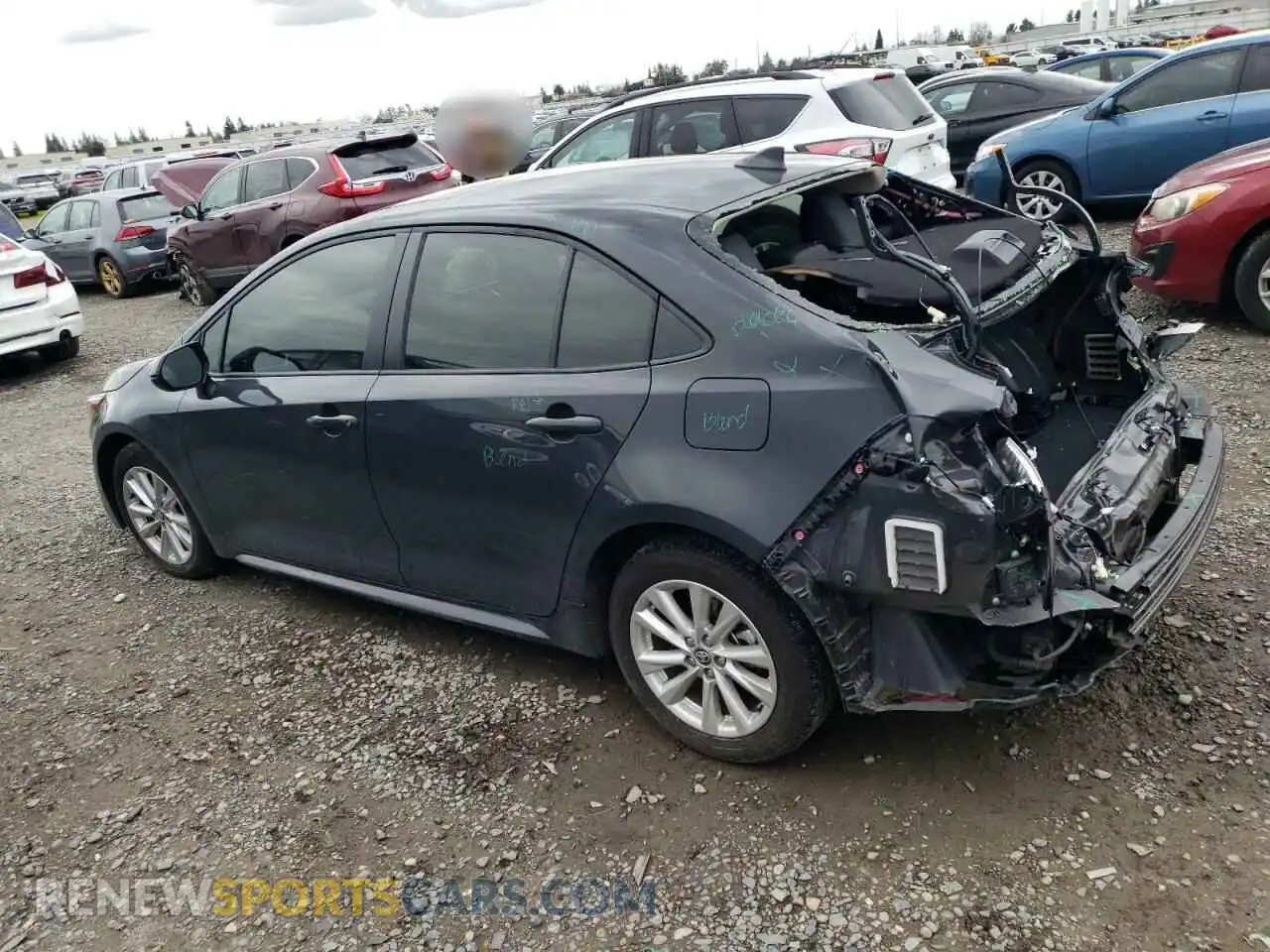 2 Photograph of a damaged car JTDBDMHE5P3007202 TOYOTA COROLLA 2023