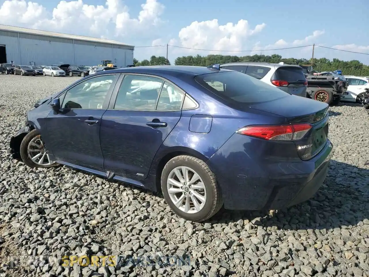 2 Photograph of a damaged car JTDBDMHE5PJ000293 TOYOTA COROLLA 2023