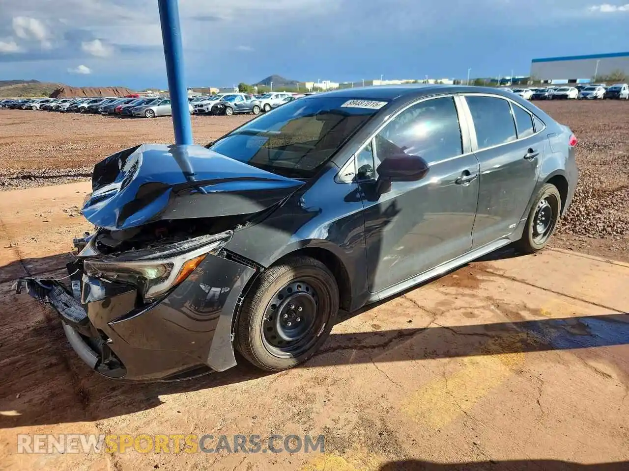 1 Photograph of a damaged car JTDBDMHE6P3001599 TOYOTA COROLLA 2023
