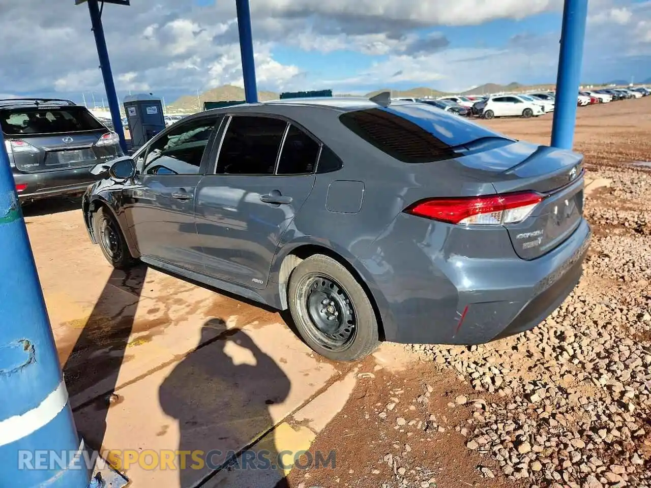 2 Photograph of a damaged car JTDBDMHE6P3001599 TOYOTA COROLLA 2023
