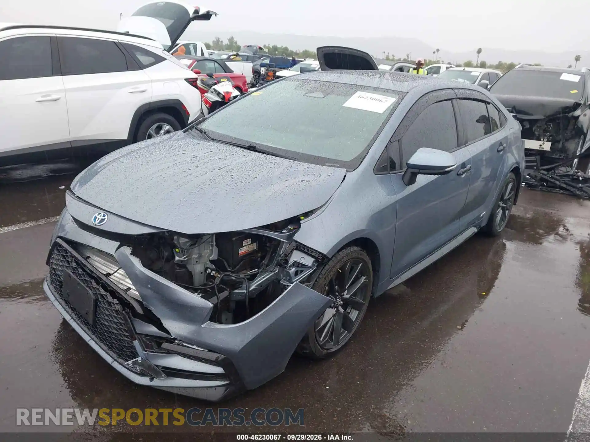 2 Photograph of a damaged car JTDBDMHE7P3001403 TOYOTA COROLLA 2023