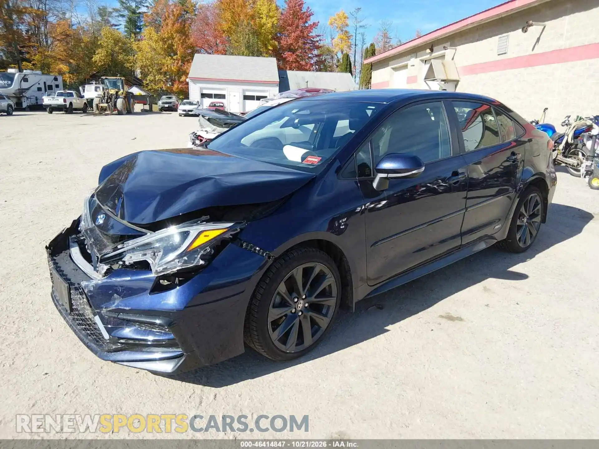 2 fotografías del automóvil dañado JTDBDMHE8PJ000935 TOYOTA COROLLA 2023