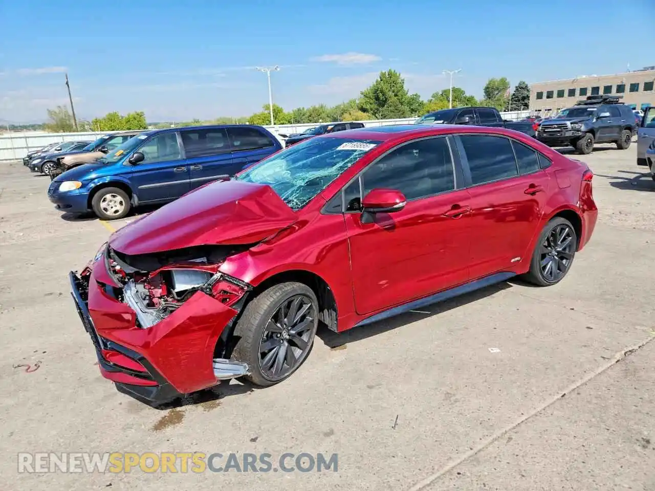 1 Фотография поврежденного автомобиля JTDBDMHE8PJ003642 TOYOTA COROLLA 2023