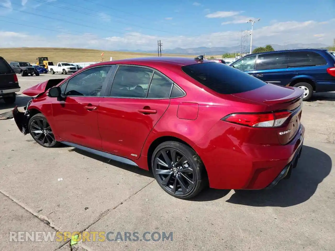 2 Фотография поврежденного автомобиля JTDBDMHE8PJ003642 TOYOTA COROLLA 2023