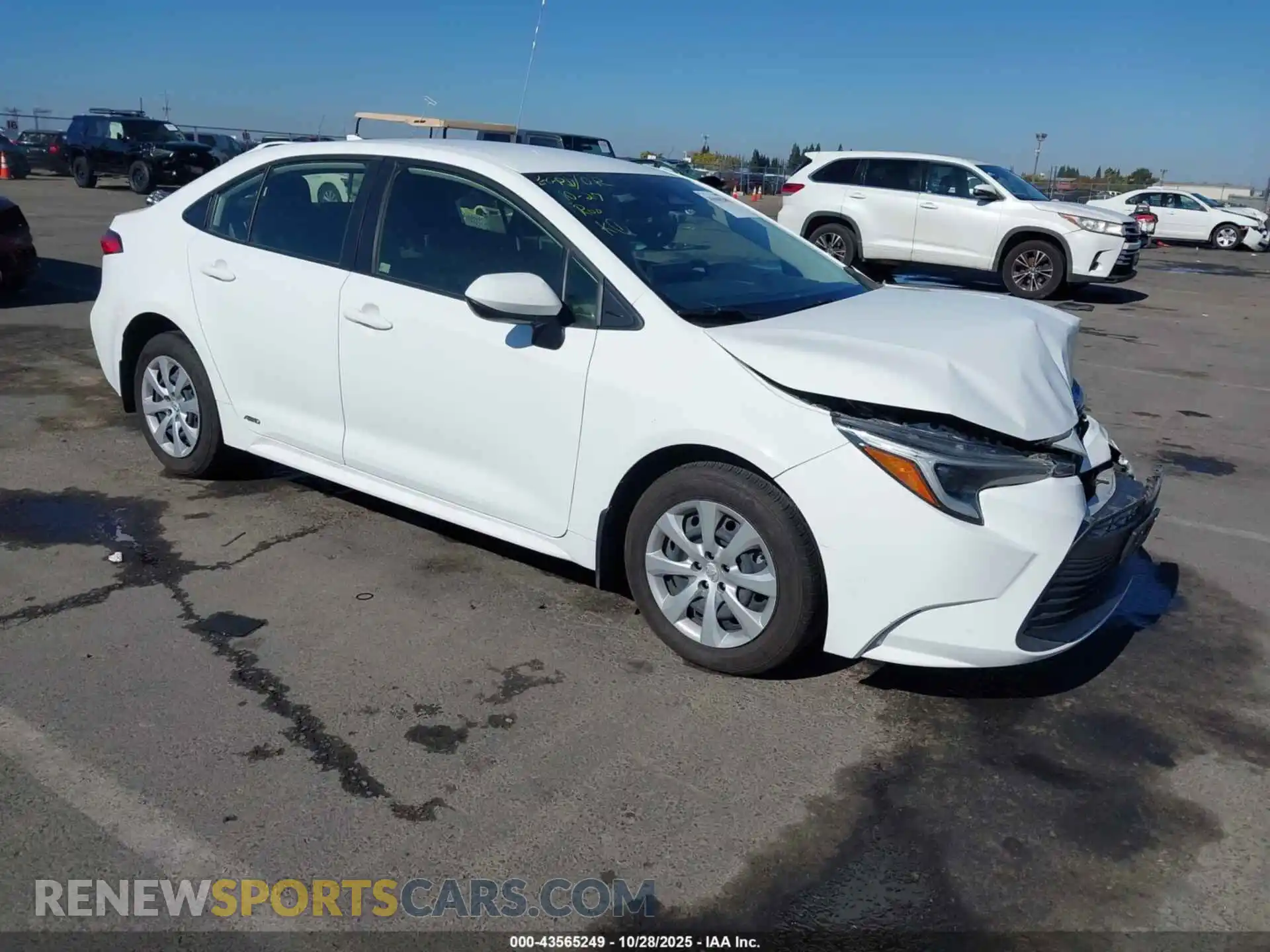 1 Photograph of a damaged car JTDBDMHEXP3001718 TOYOTA COROLLA 2023