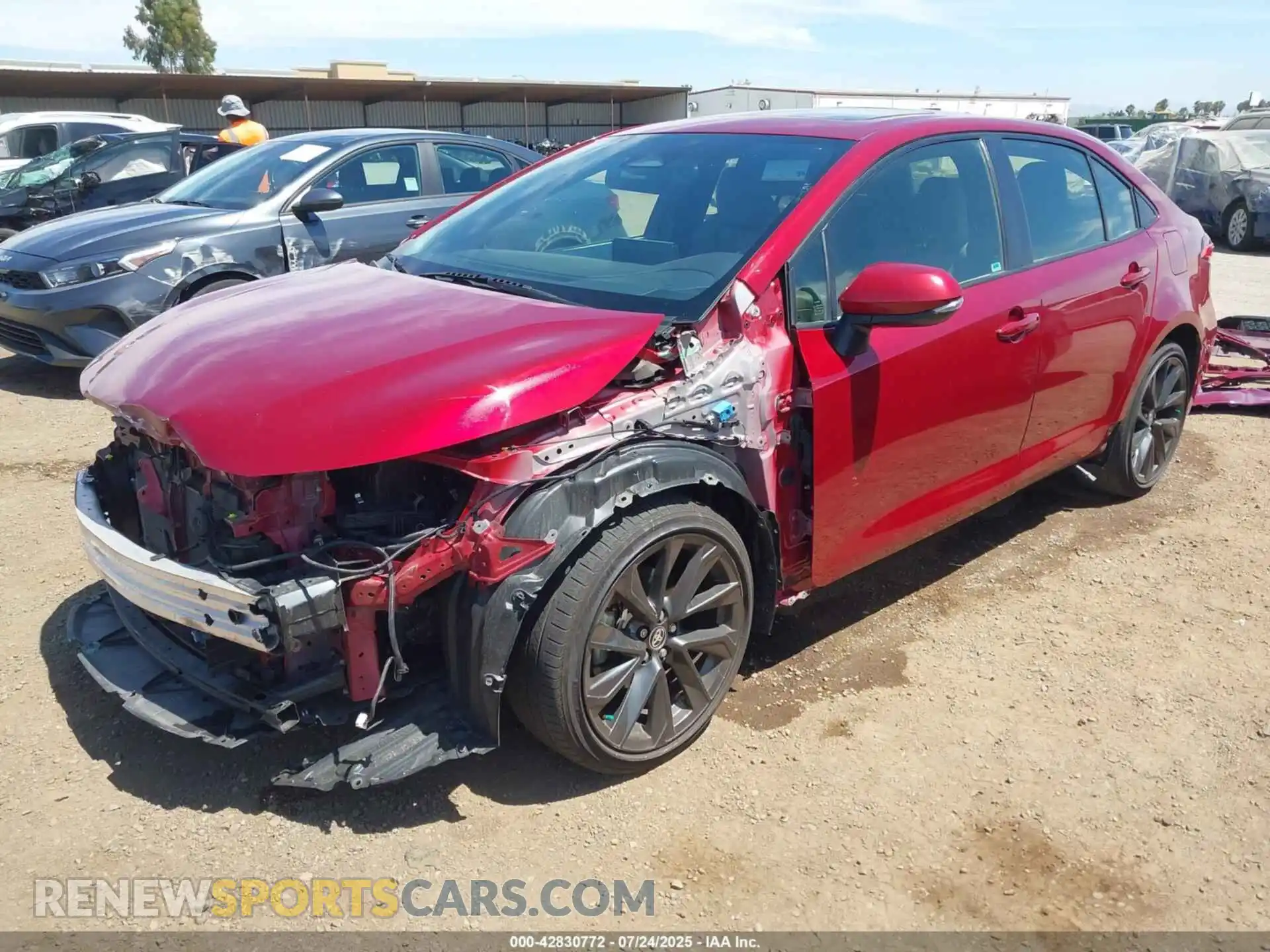 2 Photograph of a damaged car JTDP4MCE9PJ103133 TOYOTA COROLLA 2023