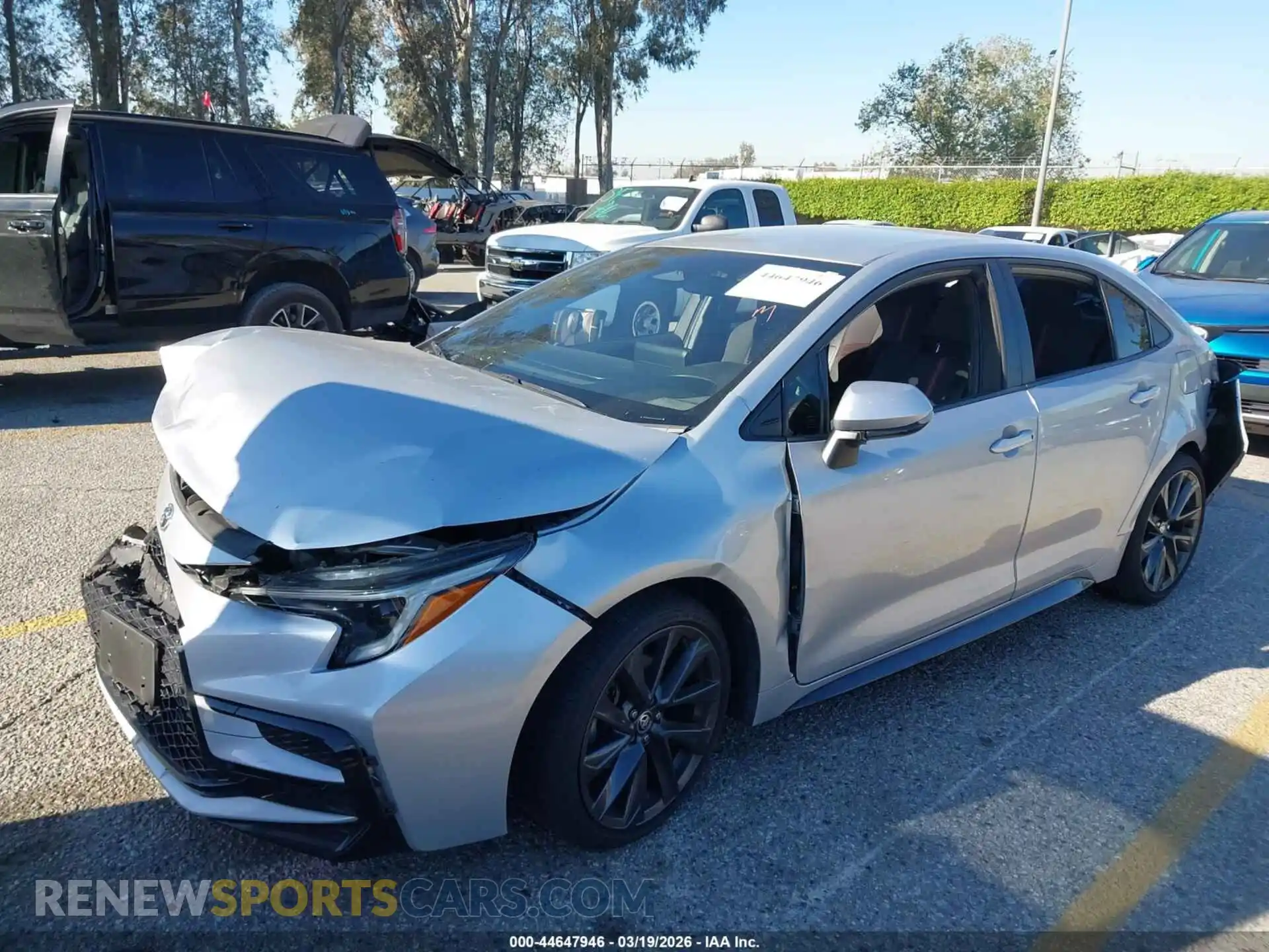 2 Photograph of a damaged car JTDS4MCE6P3515525 TOYOTA COROLLA 2023