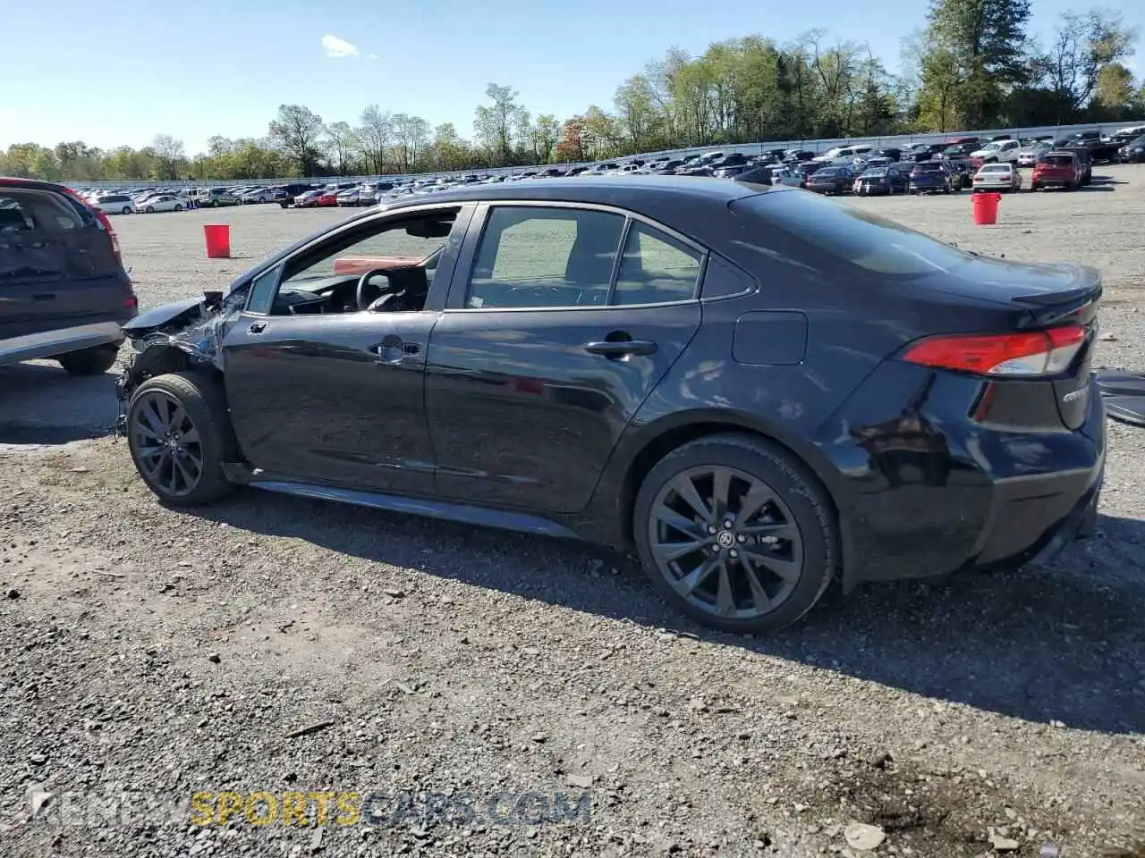 2 fotografías del automóvil dañado JTDS4MCEXP3517410 TOYOTA COROLLA 2023