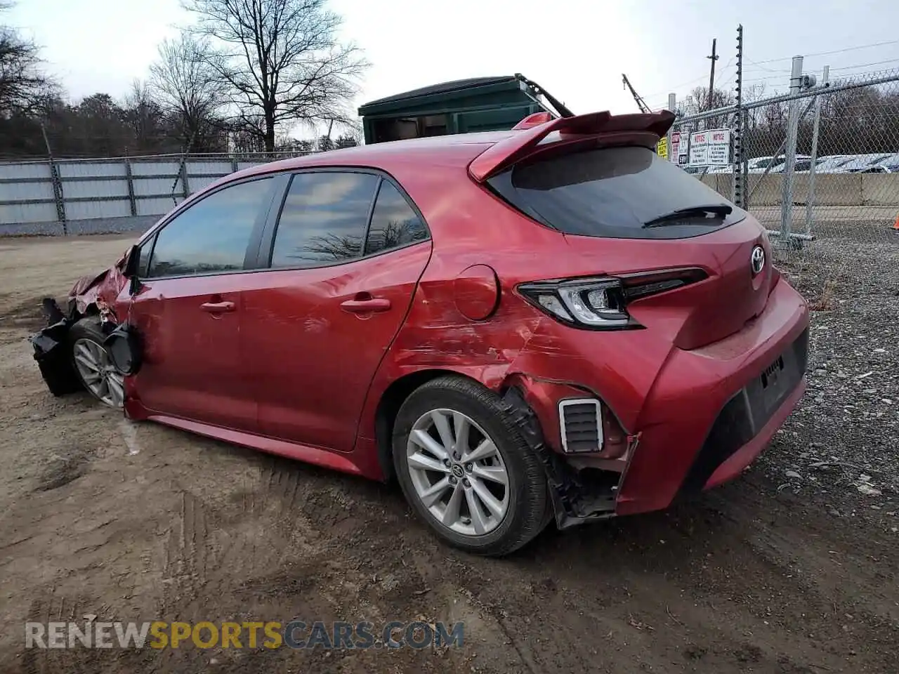 2 fotografías del automóvil dañado JTND4MBE2P3213963 TOYOTA COROLLA 2023
