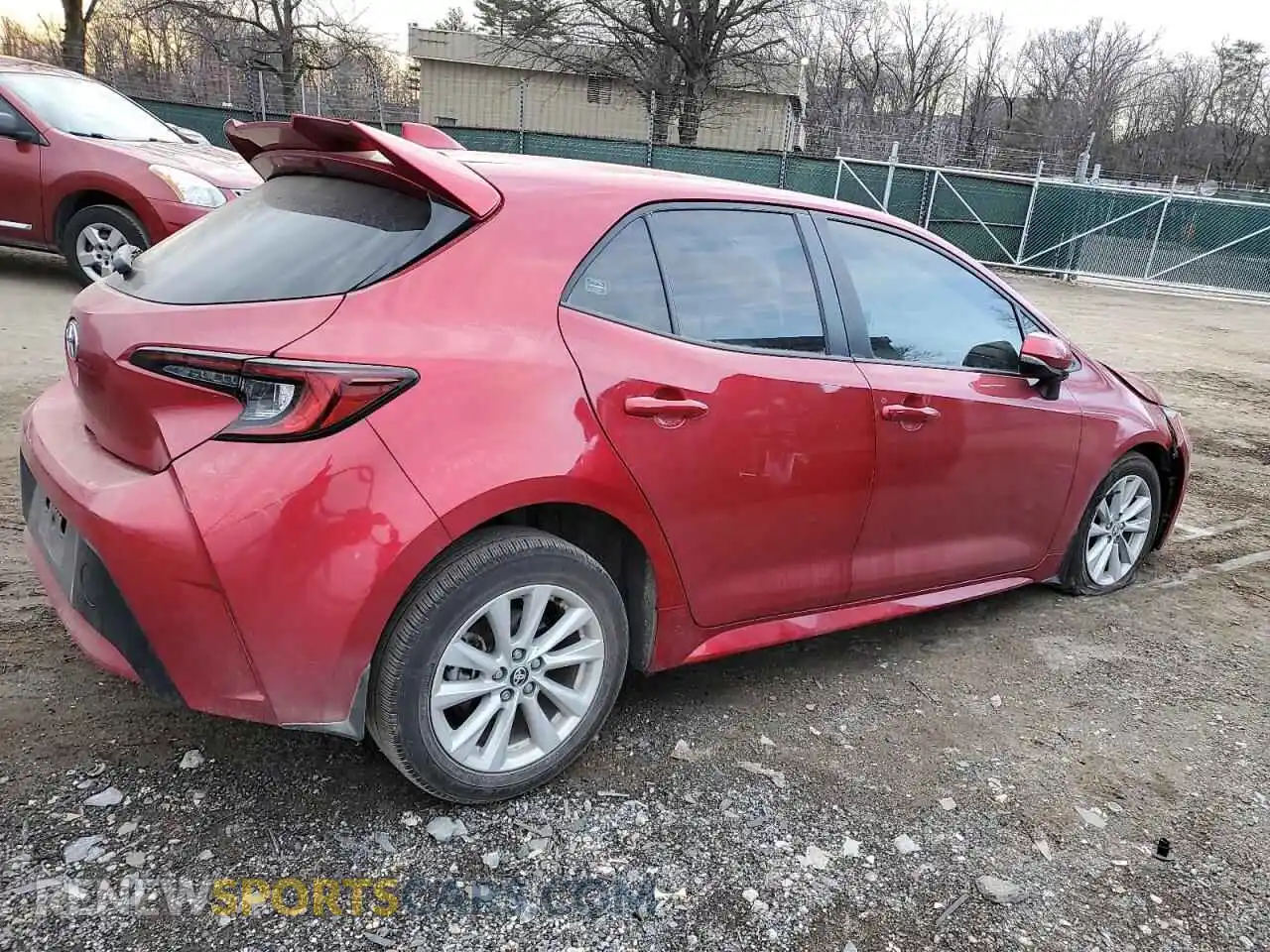 3 fotografías del automóvil dañado JTND4MBE2P3213963 TOYOTA COROLLA 2023