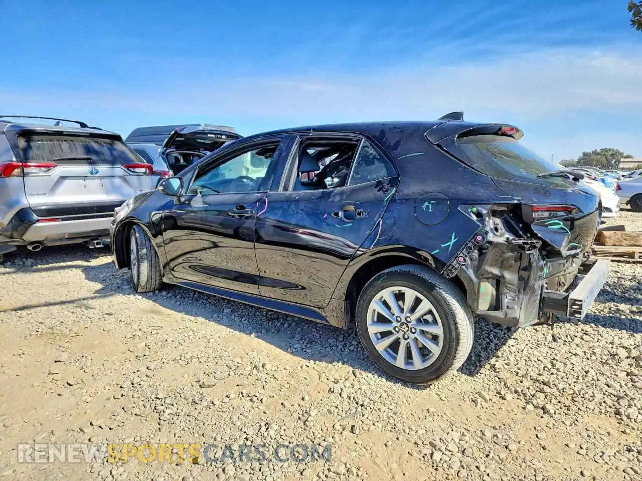 2 fotografías del automóvil dañado JTND4MBEXP3209837 TOYOTA COROLLA 2023