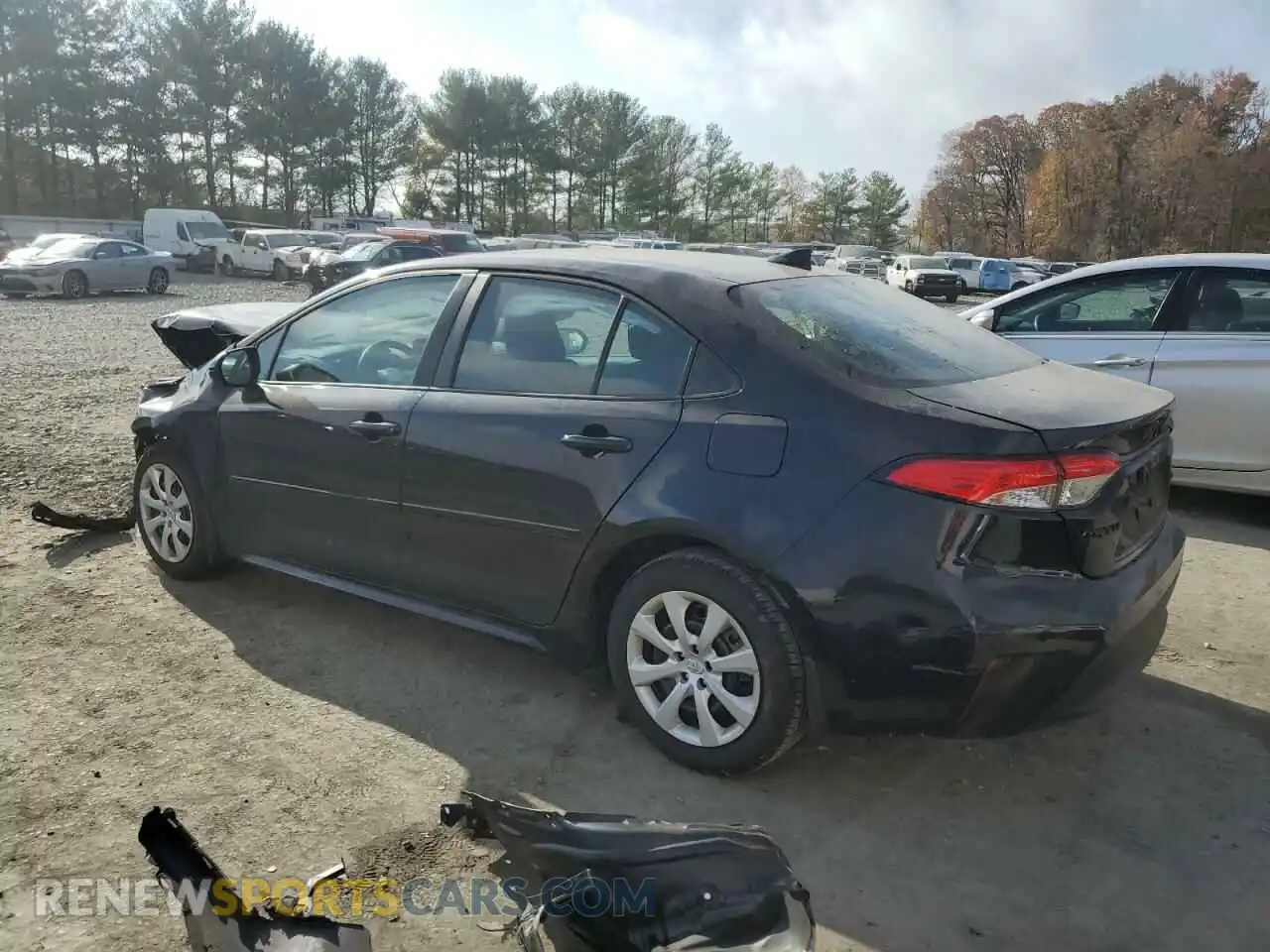 2 fotografías del automóvil dañado 5YFB4MDE6RP131544 TOYOTA COROLLA 2024