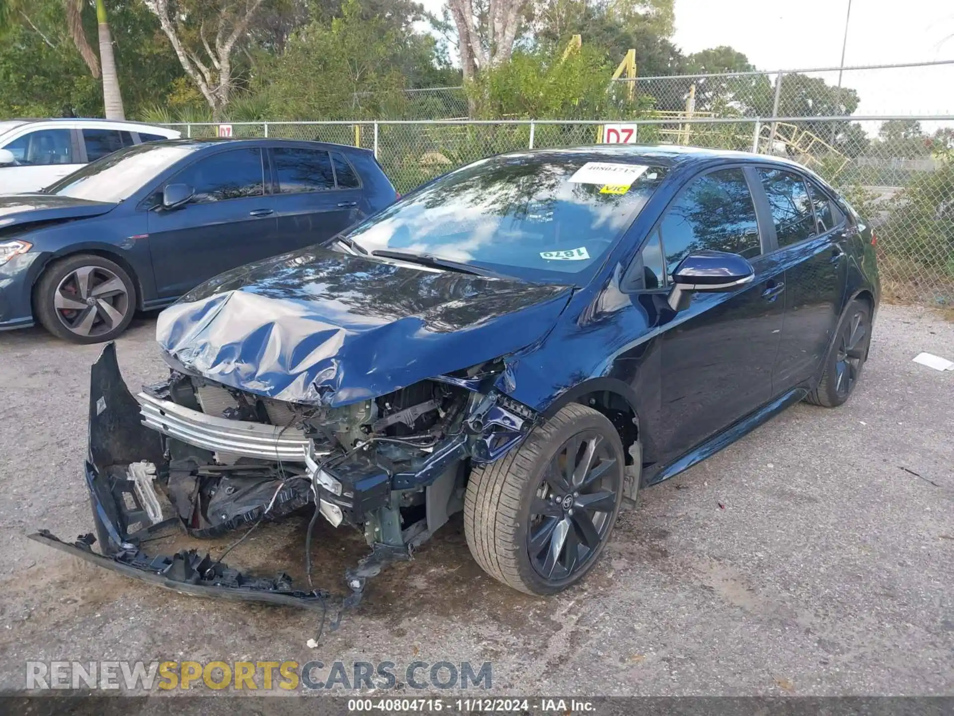 2 fotografías del automóvil dañado 5YFS4MCE1RP177154 TOYOTA COROLLA 2024