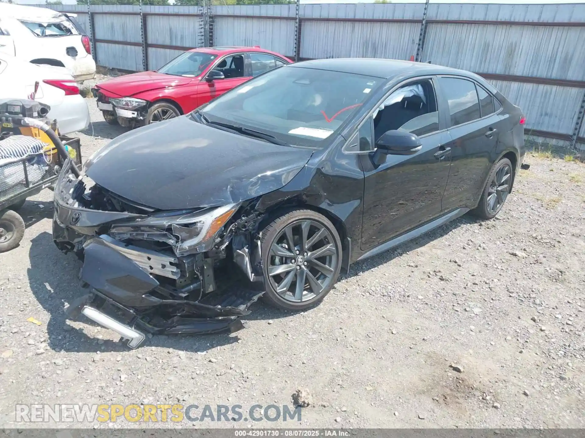 2 fotografías del automóvil dañado 5YFS4MCE1RP213151 TOYOTA COROLLA 2024