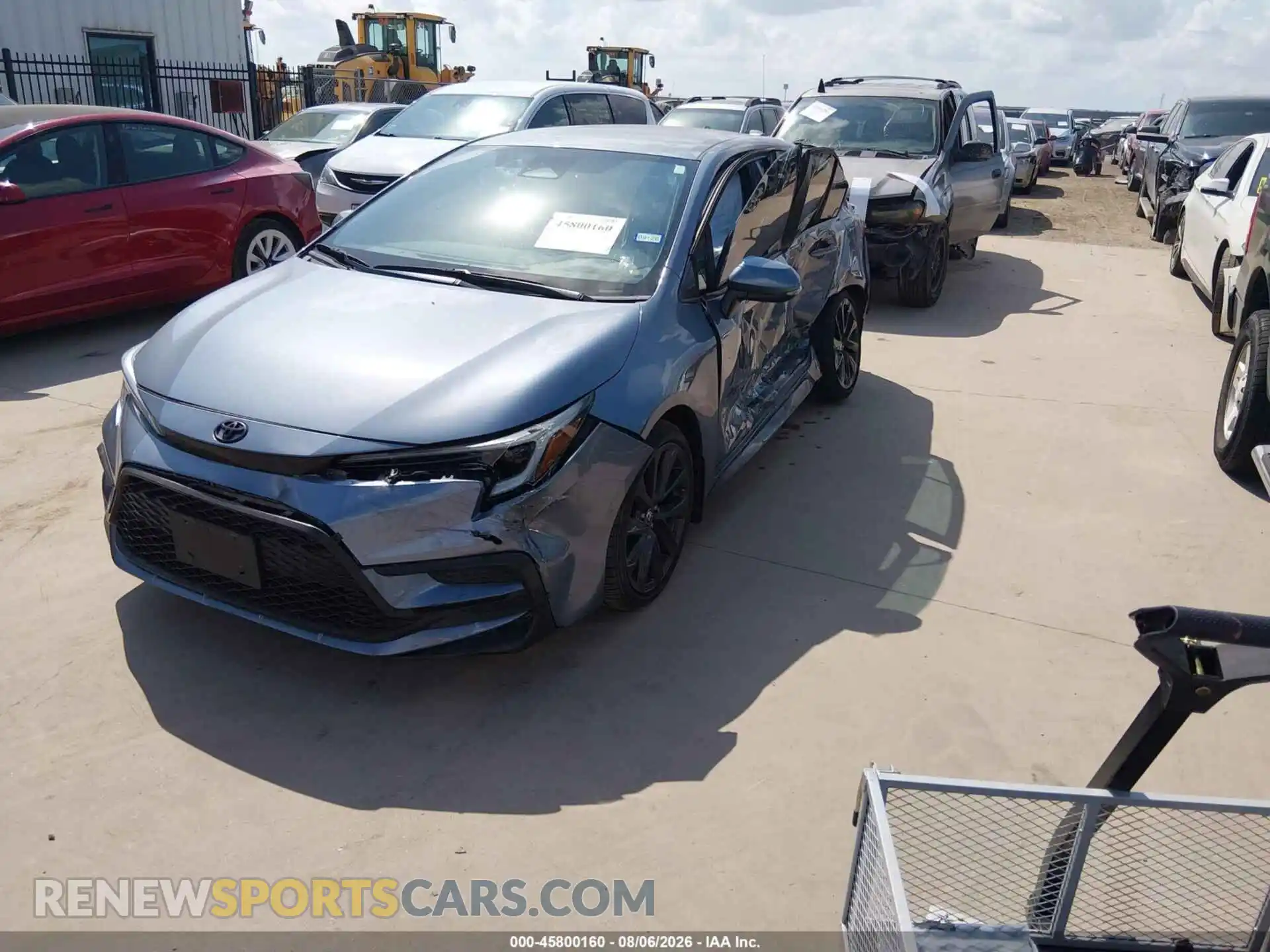 2 fotografías del automóvil dañado 5YFS4MCE4RP170473 TOYOTA COROLLA 2024