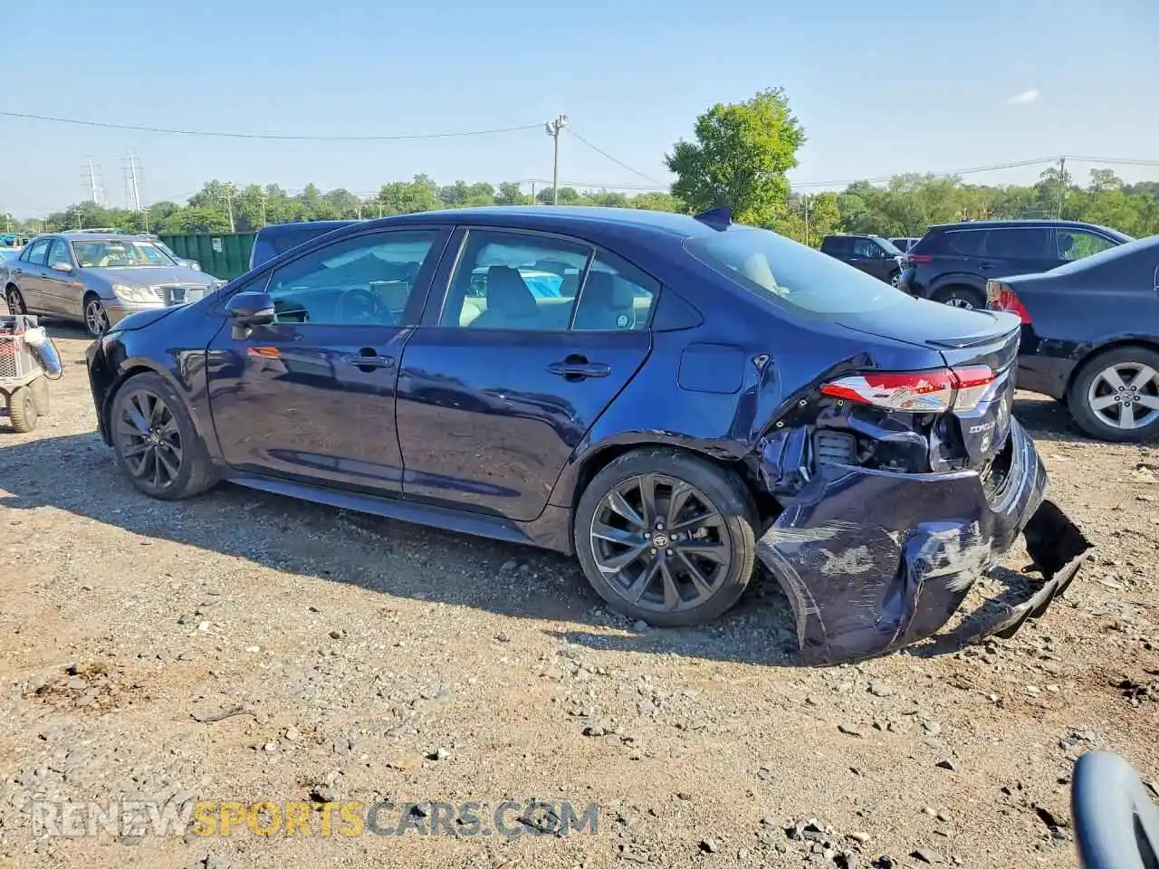 2 fotografías del automóvil dañado 5YFS4MCE4RP175589 TOYOTA COROLLA 2024