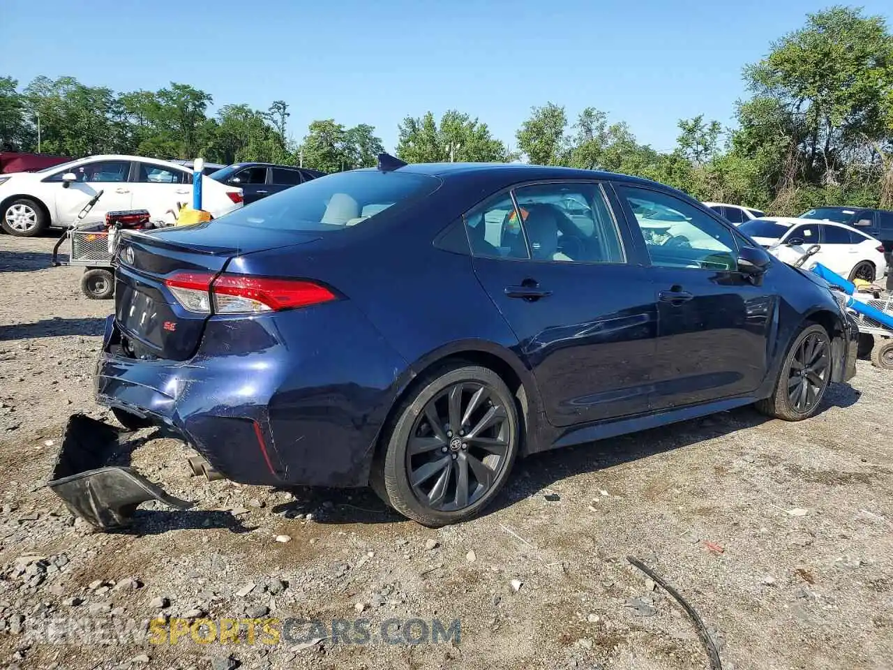 3 fotografías del automóvil dañado 5YFS4MCE4RP175589 TOYOTA COROLLA 2024