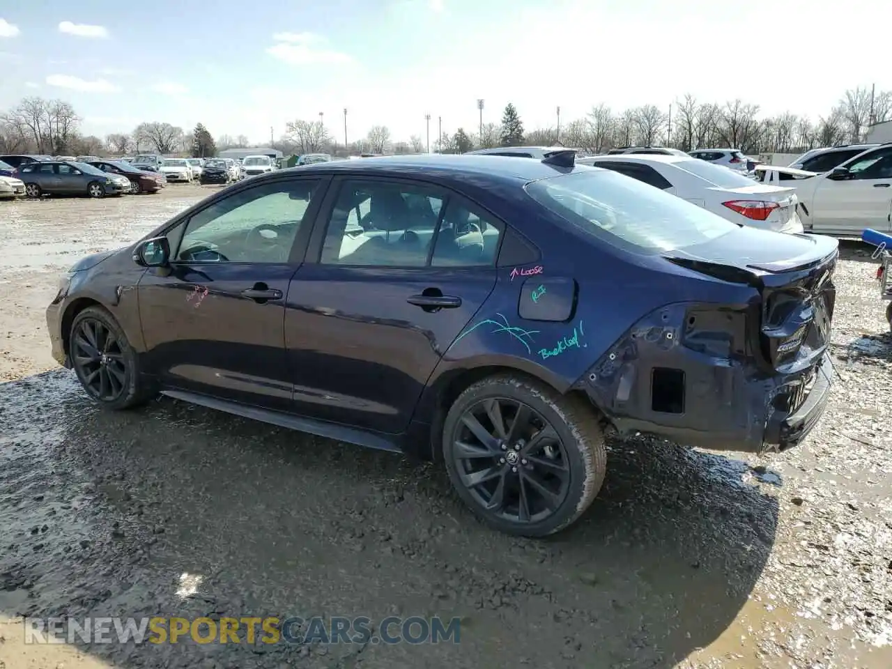 2 fotografías del automóvil dañado 5YFS4MCE8RP195649 TOYOTA COROLLA 2024