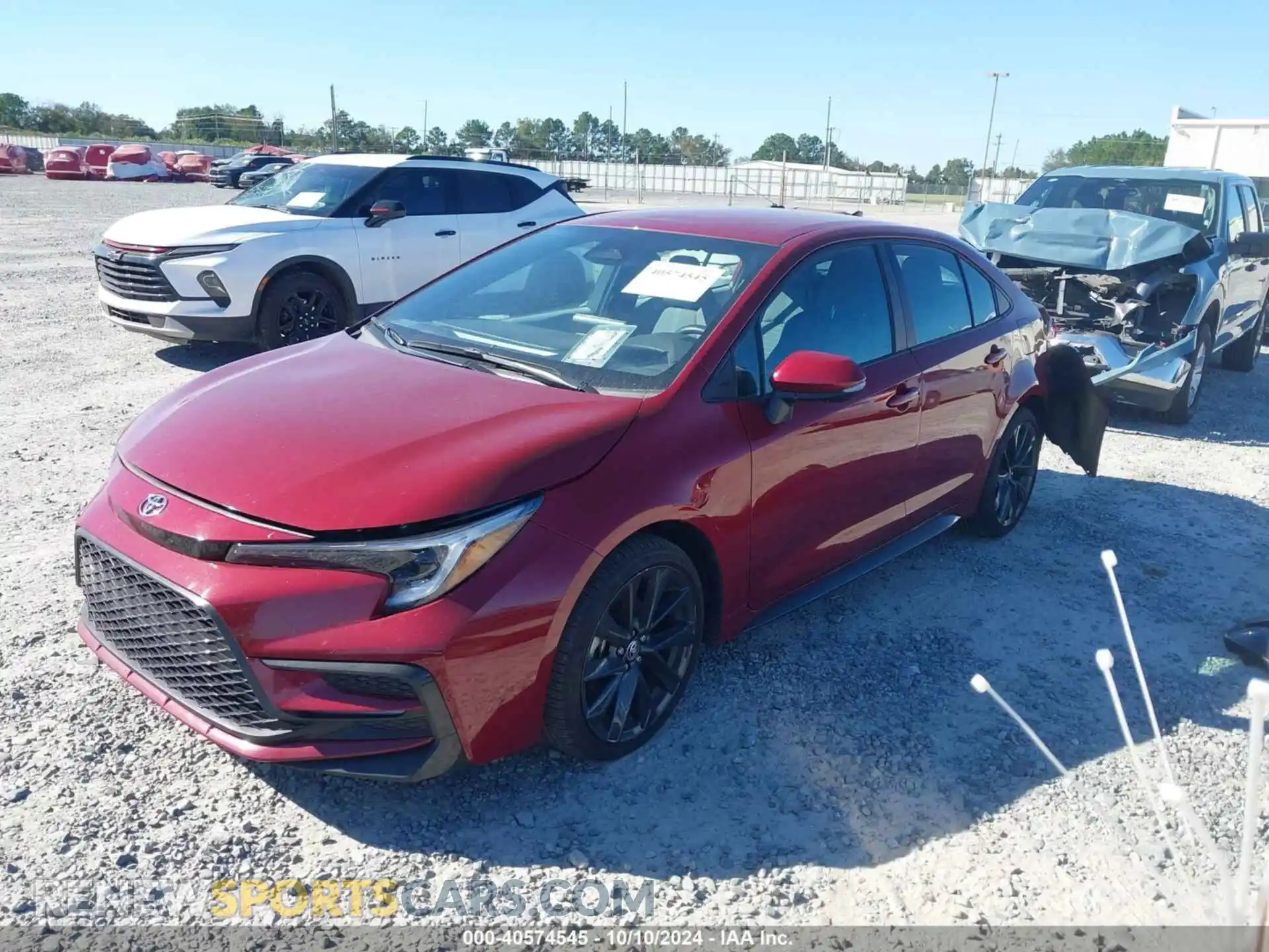 2 fotografías del automóvil dañado 5YFS4MCEXRP176259 TOYOTA COROLLA 2024