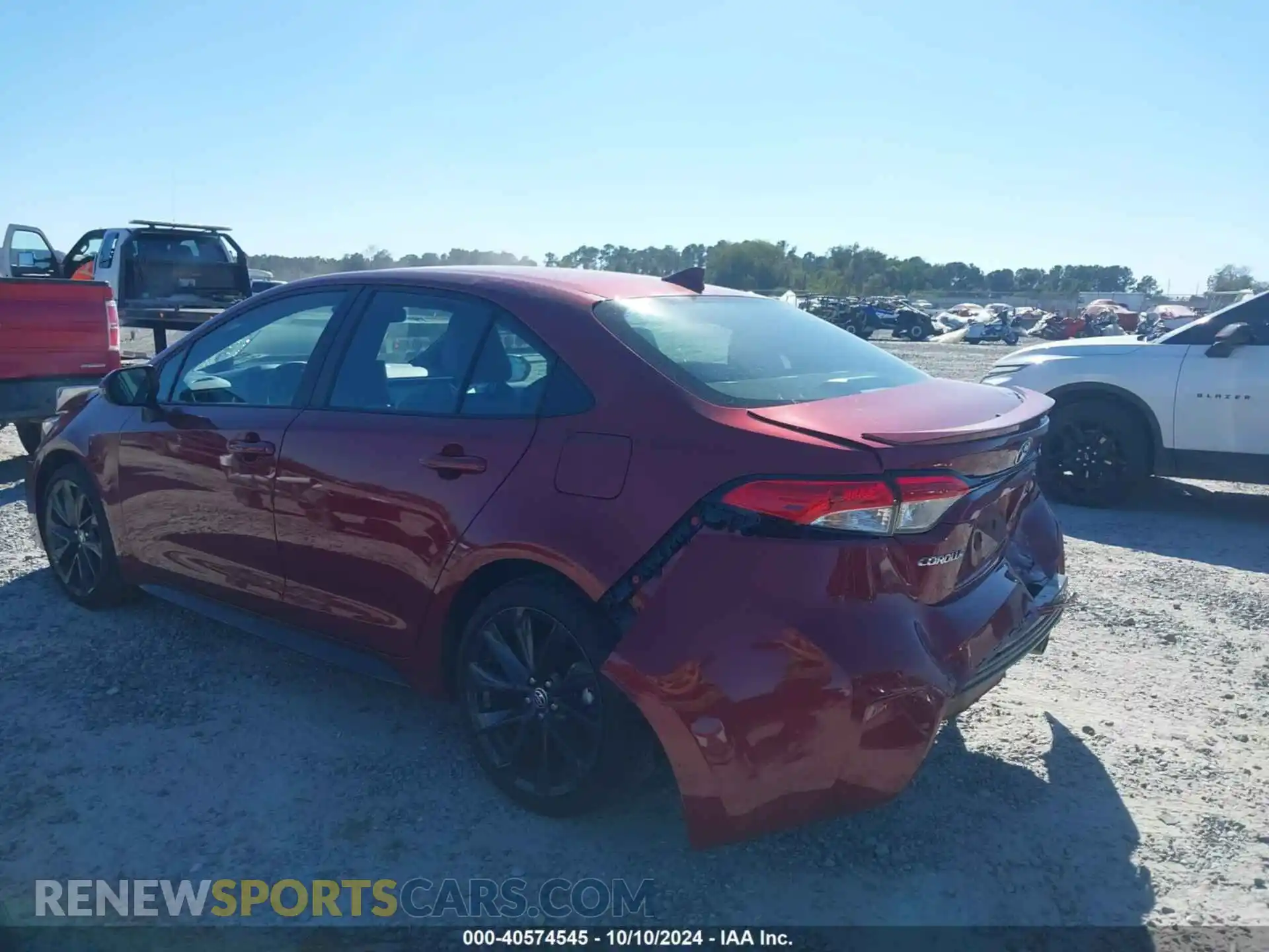 3 fotografías del automóvil dañado 5YFS4MCEXRP176259 TOYOTA COROLLA 2024