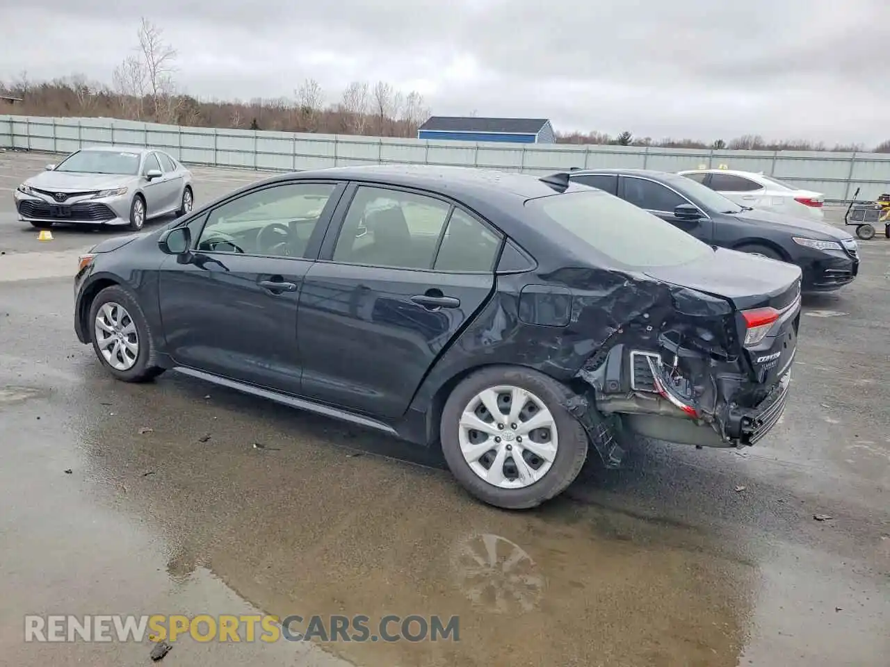 2 fotografías del automóvil dañado JTDB4MEEXR3022673 TOYOTA COROLLA 2024