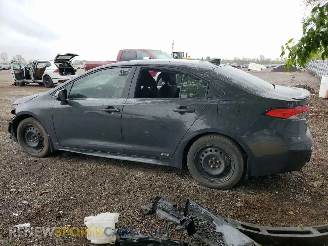 2 fotografías del automóvil dañado JTDBDMHE0R3008308 TOYOTA COROLLA 2024