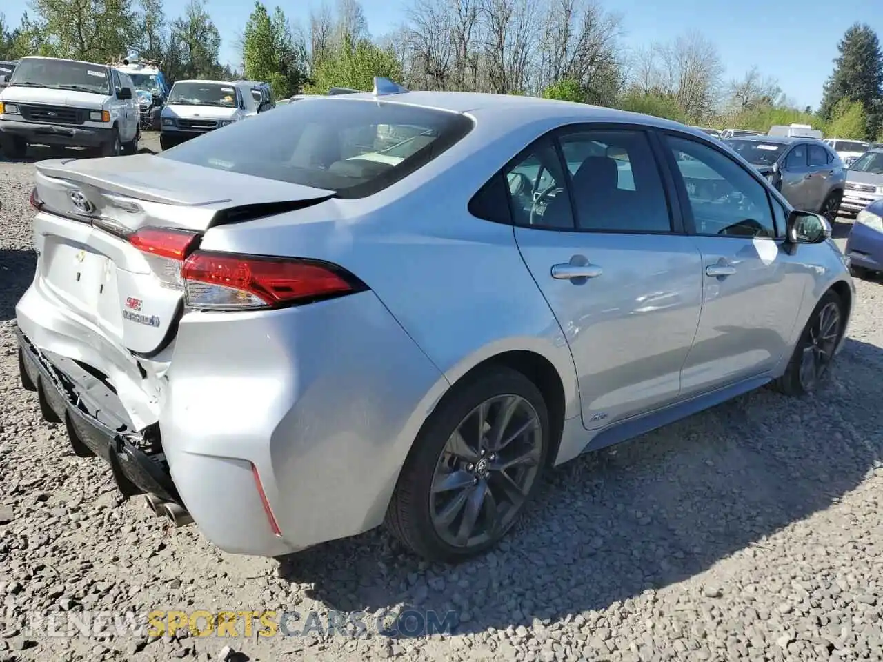 3 fotografías del automóvil dañado JTDBDMHE0RJ005842 TOYOTA COROLLA 2024