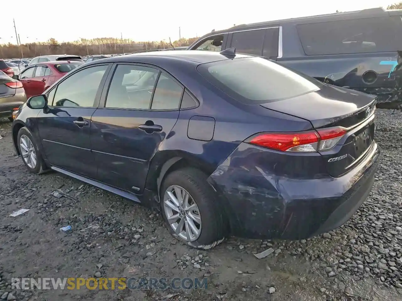 2 fotografías del automóvil dañado JTDBDMHE1RJ010810 TOYOTA COROLLA 2024