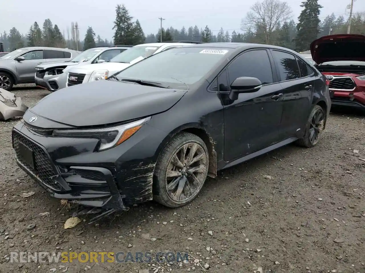 1 Photograph of a damaged car JTDBDMHE2RJ010668 TOYOTA COROLLA 2024