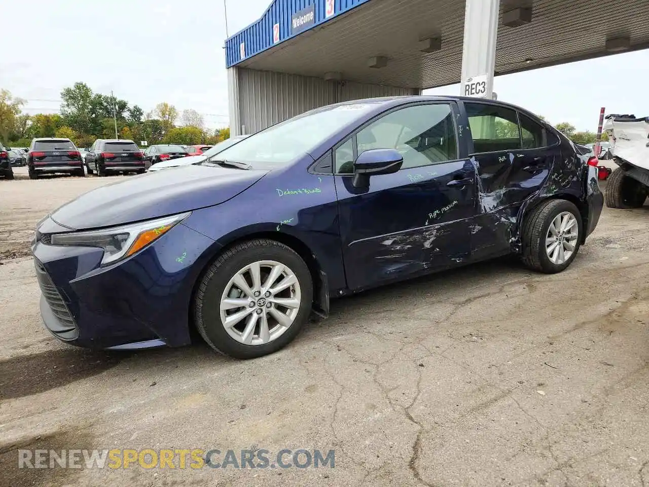 1 Photograph of a damaged car JTDBDMHE4RJ006492 TOYOTA COROLLA 2024