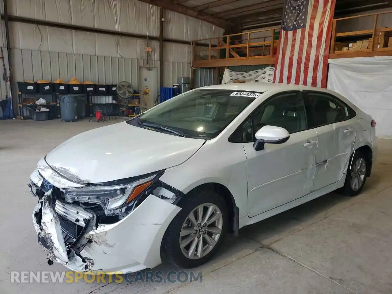 1 Photograph of a damaged car JTDBDMHE9R3015872 TOYOTA COROLLA 2024