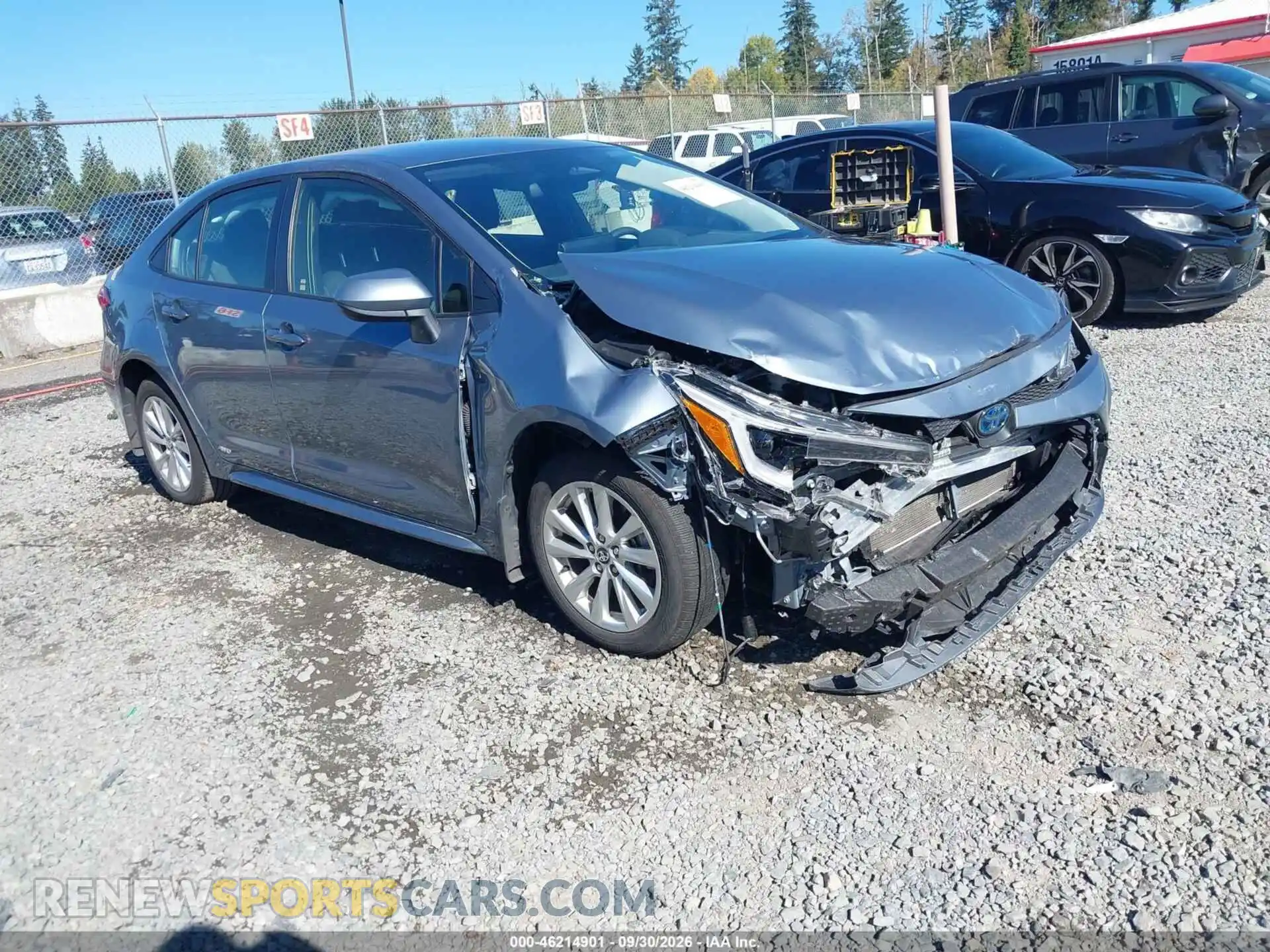 1 Photograph of a damaged car JTDBDMHE9RJ011185 TOYOTA COROLLA 2024