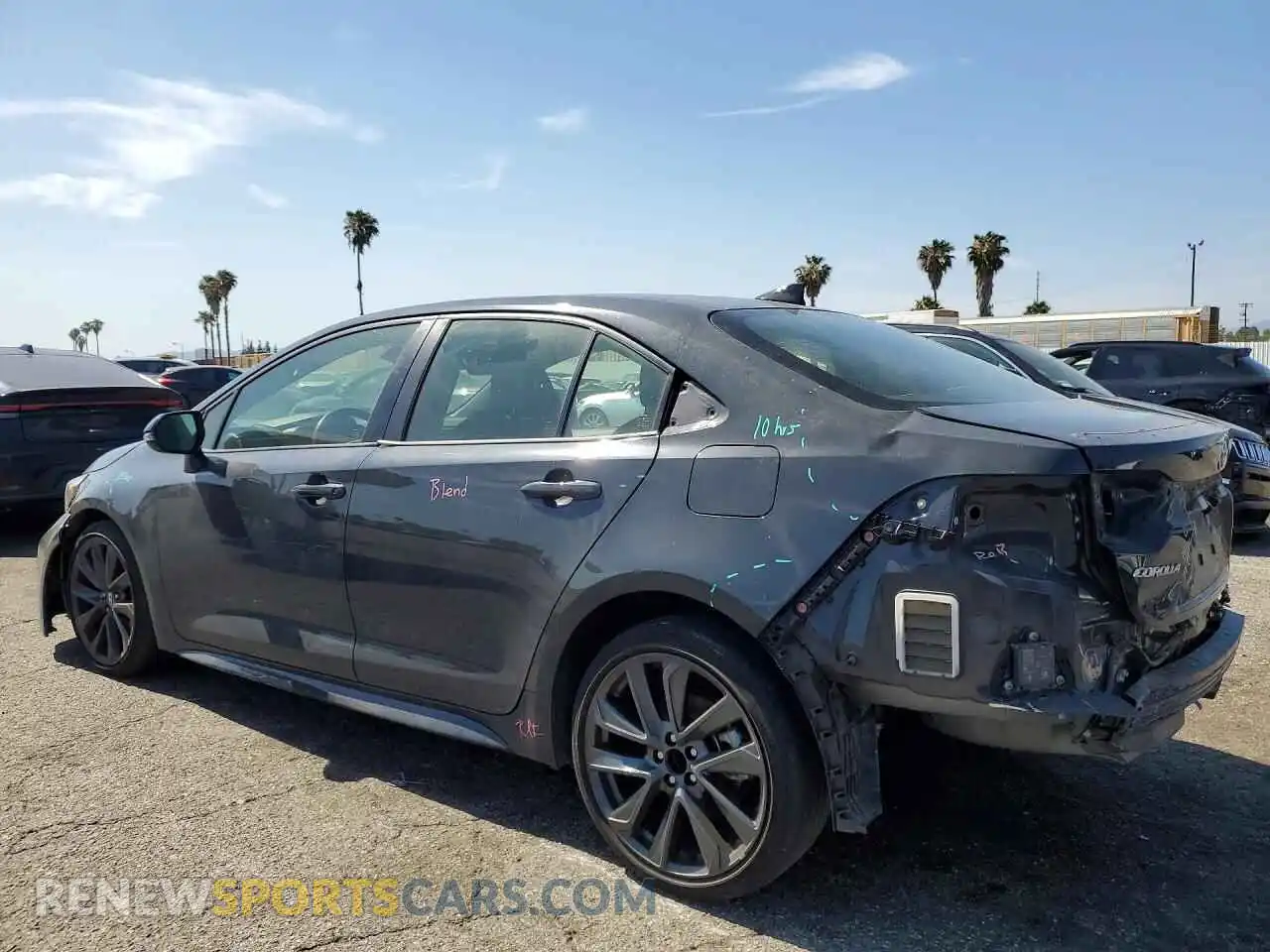 2 Photograph of a damaged car JTDP4MCEXR3520235 TOYOTA COROLLA 2024