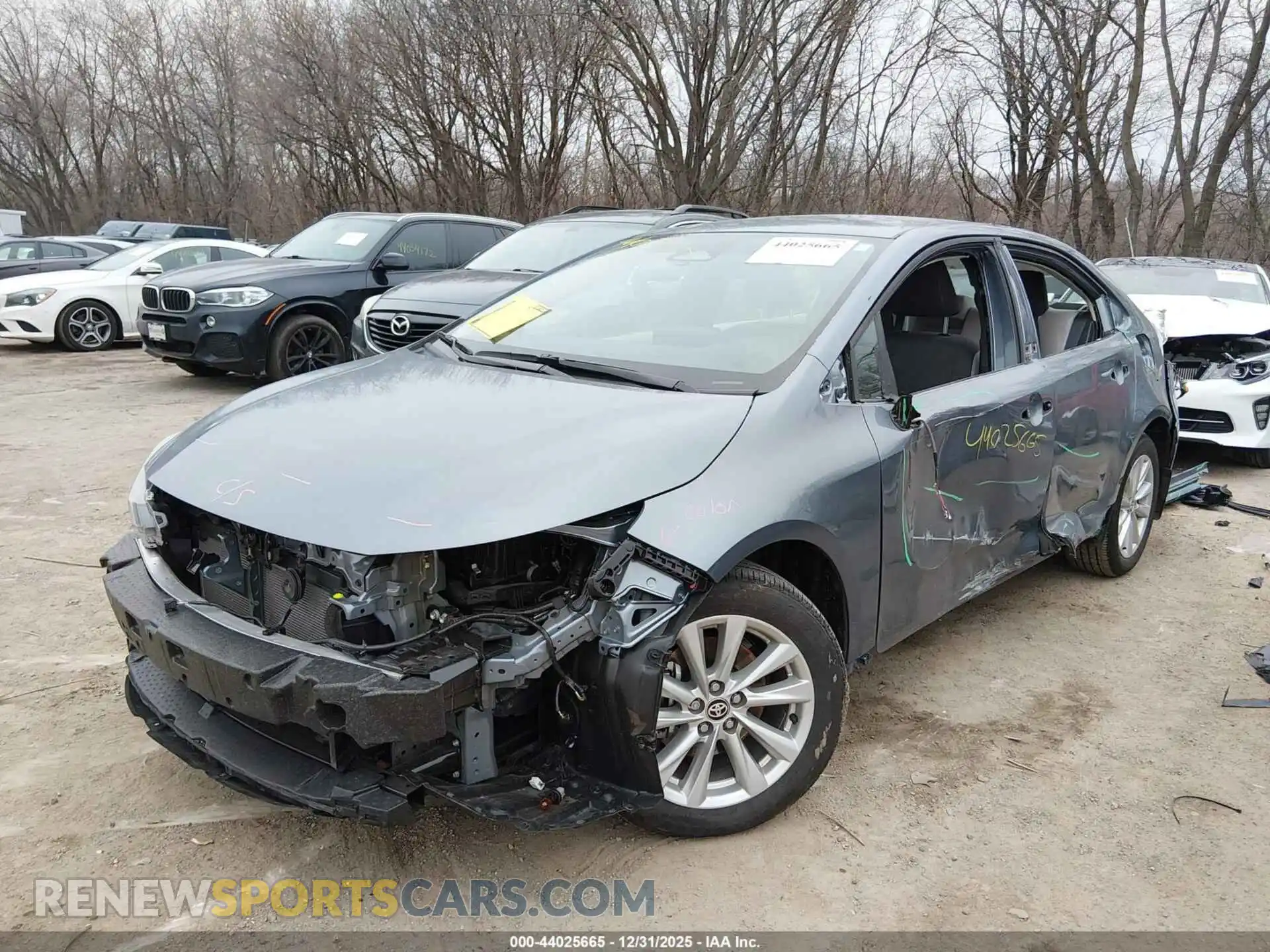 2 Photograph of a damaged car 5YFB4MDE0SP301032 TOYOTA COROLLA 2025