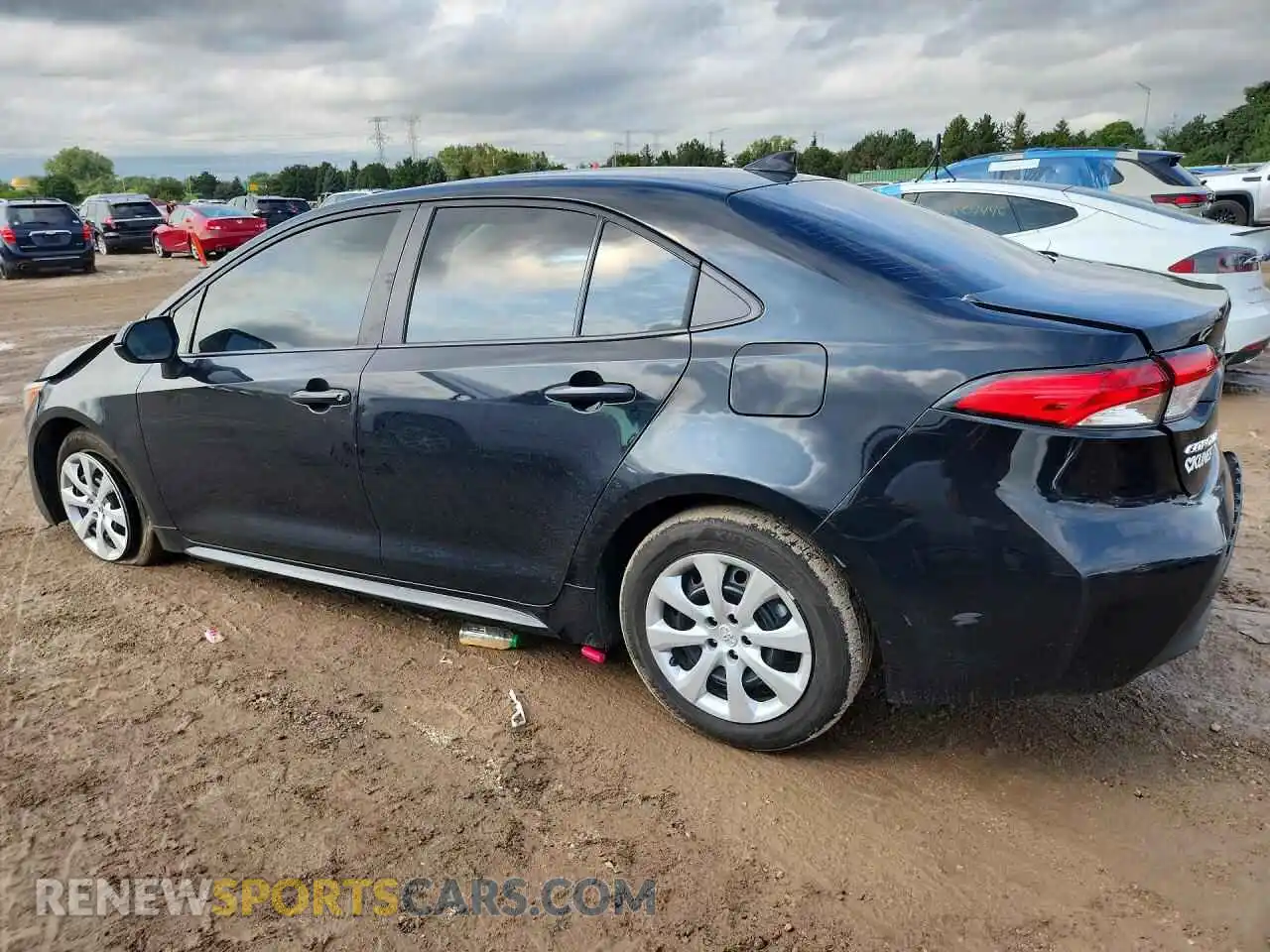 2 fotografías del automóvil dañado 5YFB4MDE2SP281074 TOYOTA COROLLA 2025