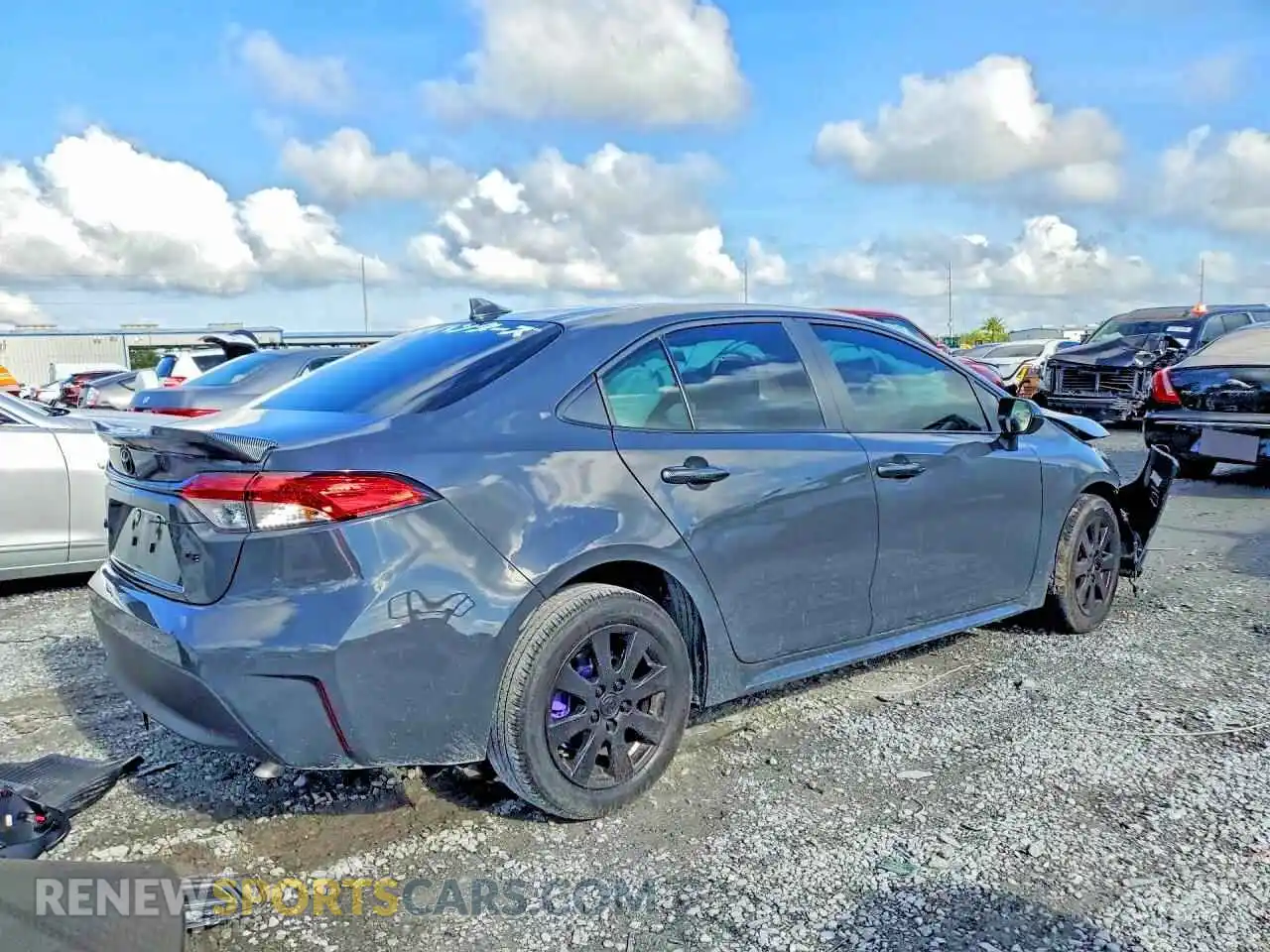 3 fotografías del automóvil dañado 5YFB4MDE2SP325624 TOYOTA COROLLA 2025