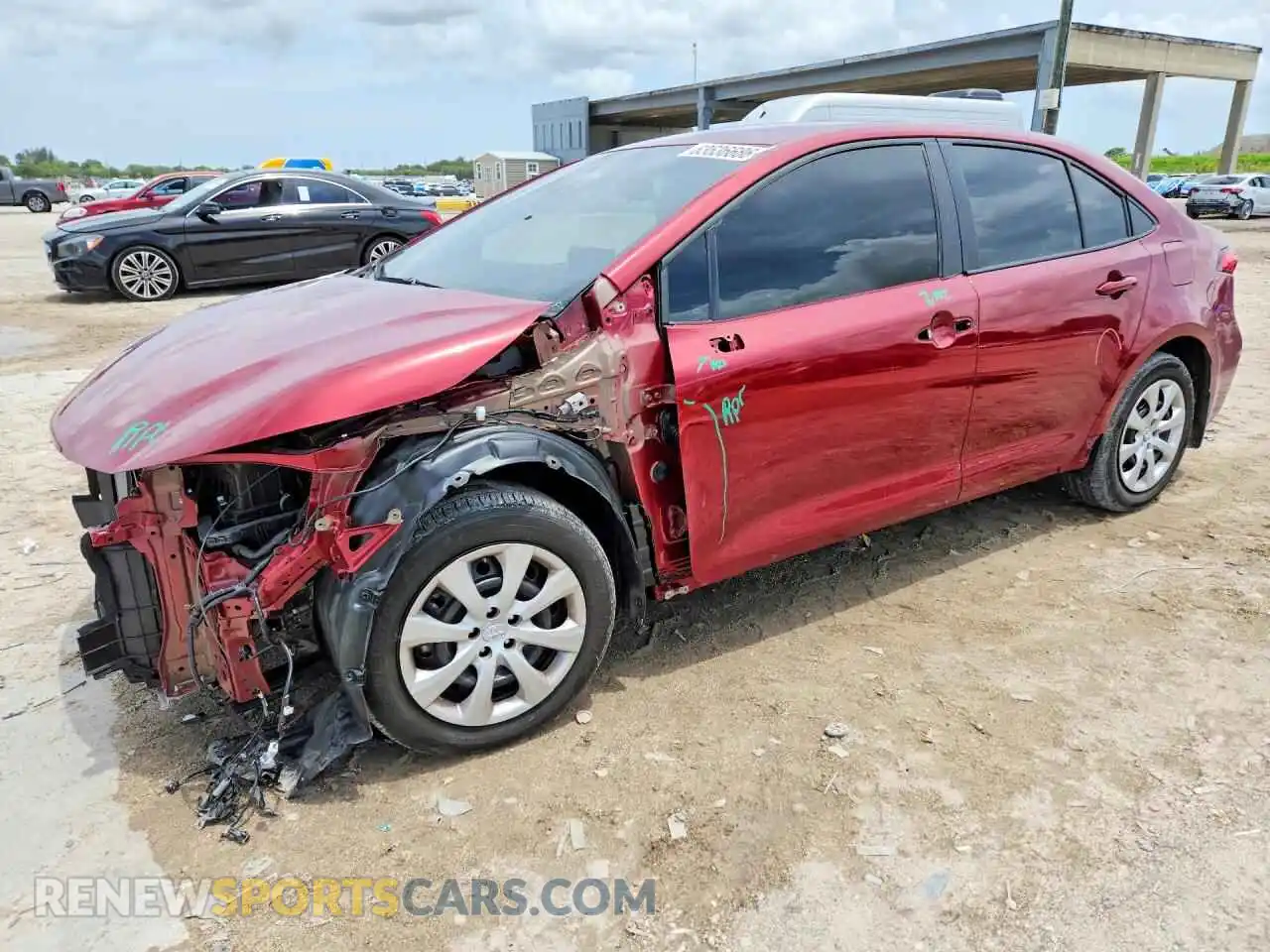 1 fotografías del automóvil dañado 5YFB4MDE4SP293047 TOYOTA COROLLA 2025