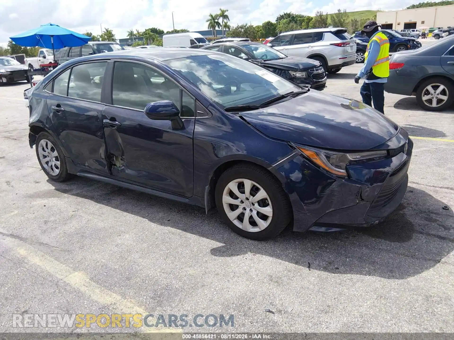 1 Photograph of a damaged car 5YFB4MDE9SP261761 TOYOTA COROLLA 2025
