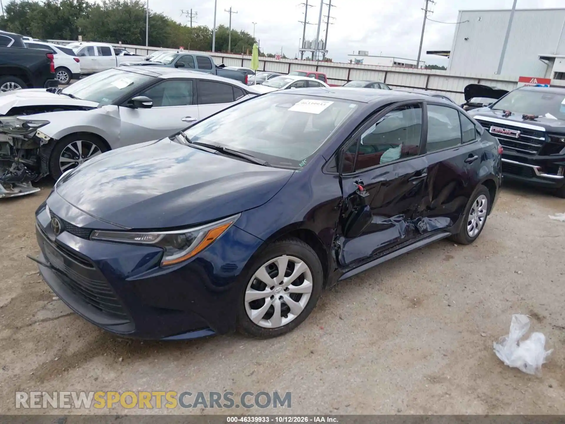 2 fotografías del automóvil dañado 5YFB4MDEXSP275667 TOYOTA COROLLA 2025