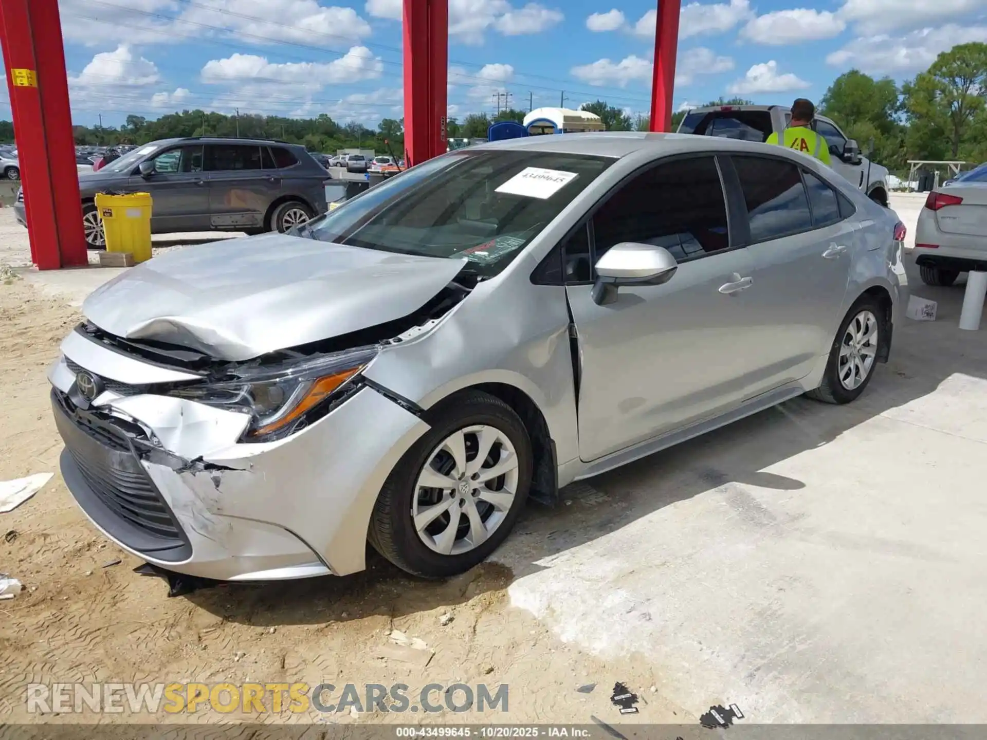 2 Photograph of a damaged car 5YFB4MDEXSP301913 TOYOTA COROLLA 2025