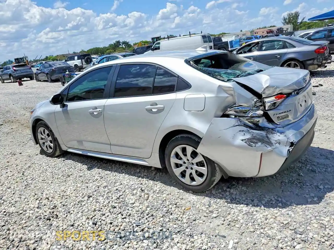 2 Photograph of a damaged car 5YFB4MDEXSP303368 TOYOTA COROLLA 2025